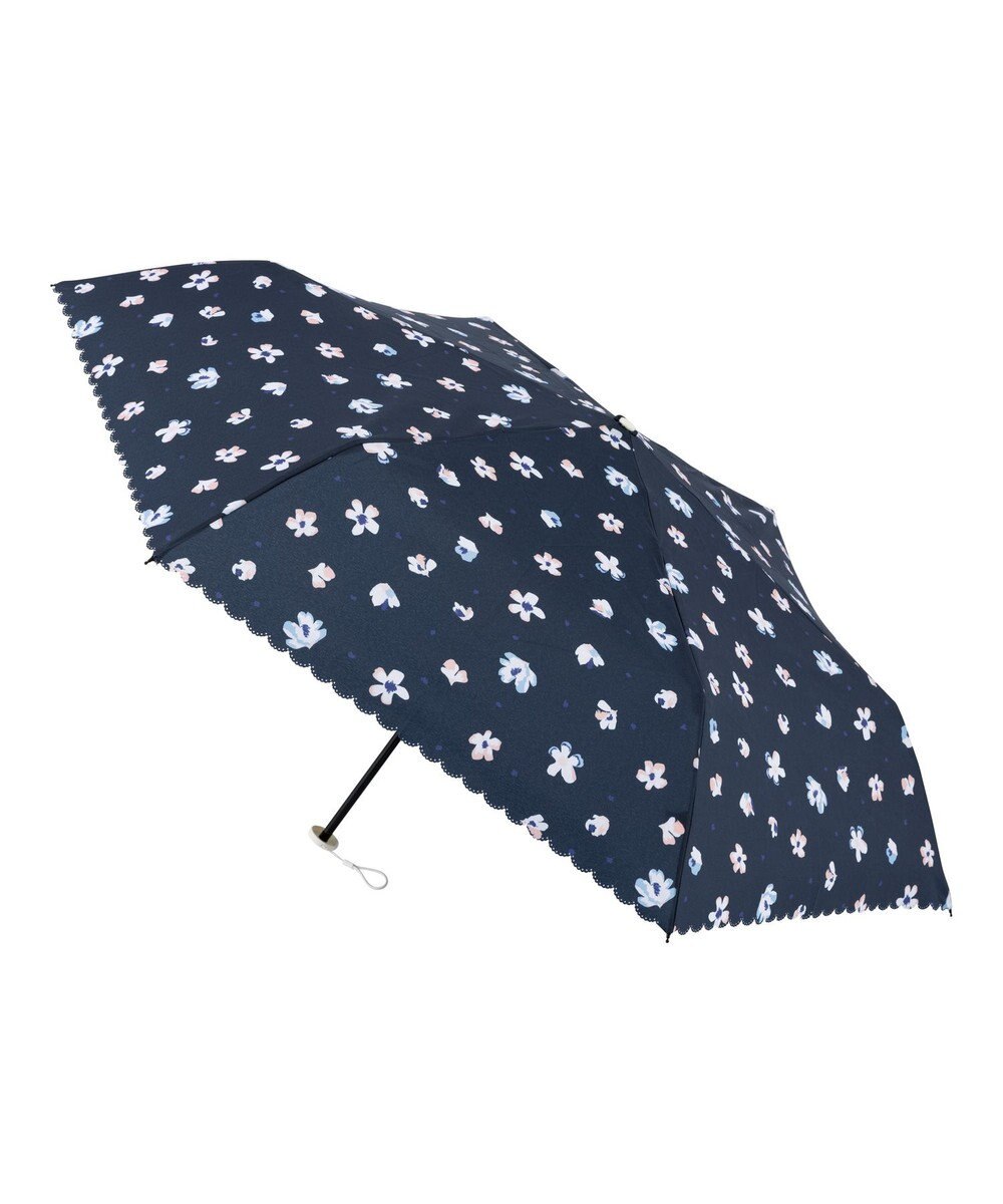 MOONBAT estaa 【耐風】折りたたみ傘 フォーリングフラワー UV 
