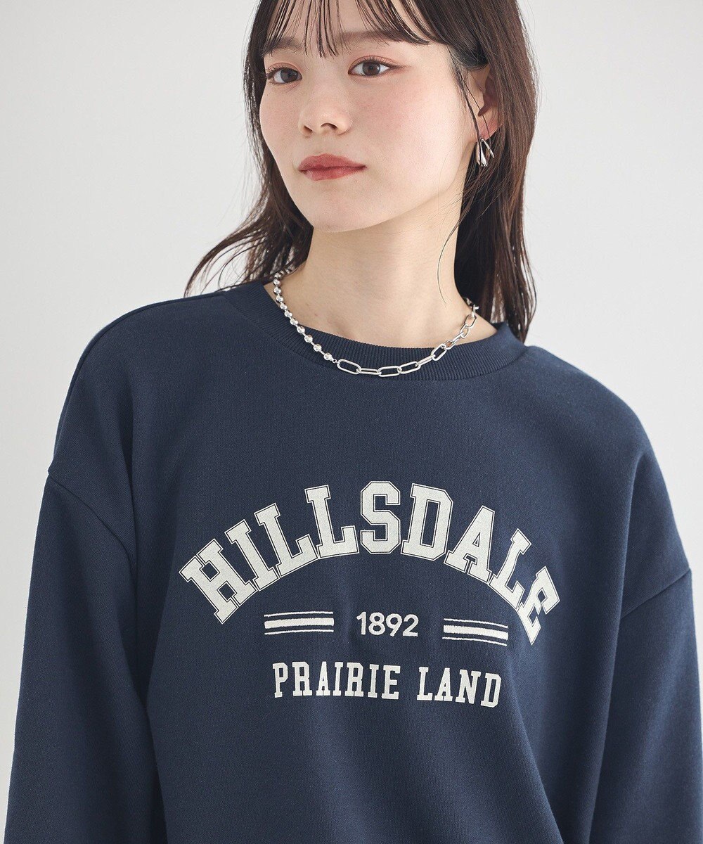 earth music&ecology 【裏毛】アソートロゴウラケドロストプルオーバー 