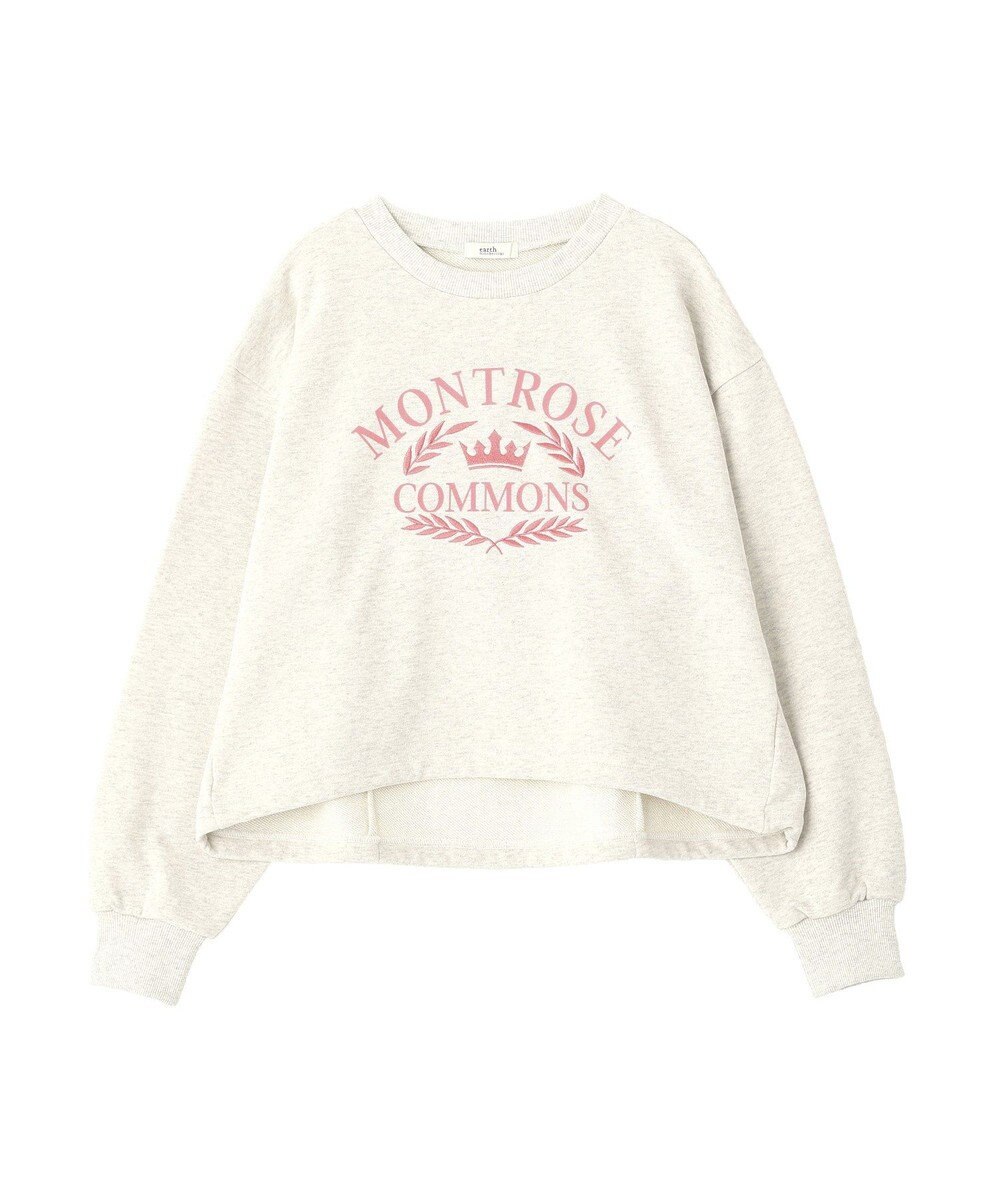 earth music&ecology 【裏毛】アソートロゴウラケドロストプルオーバー 