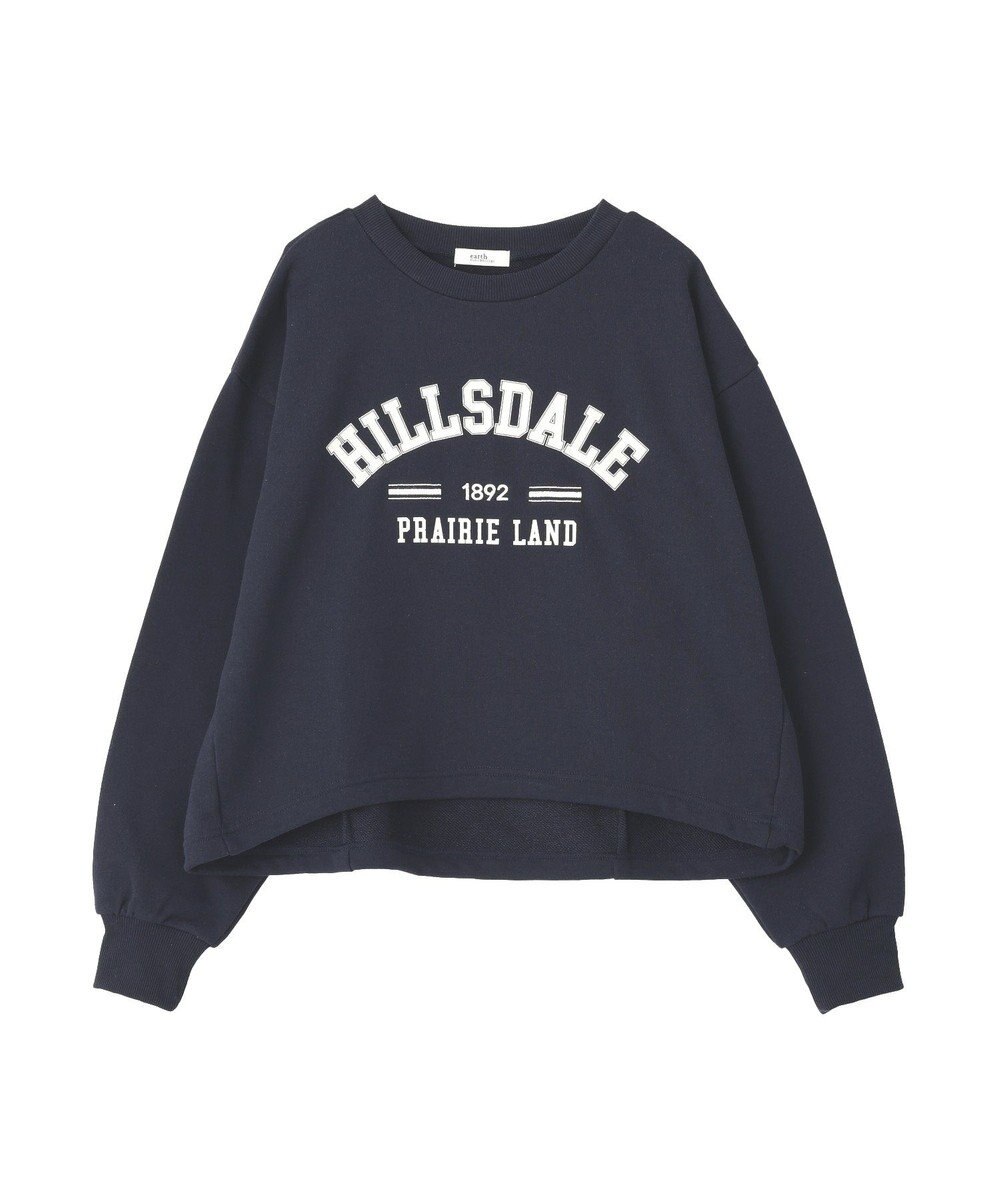 earth music&ecology 【裏毛】アソートロゴウラケドロストプルオーバー 