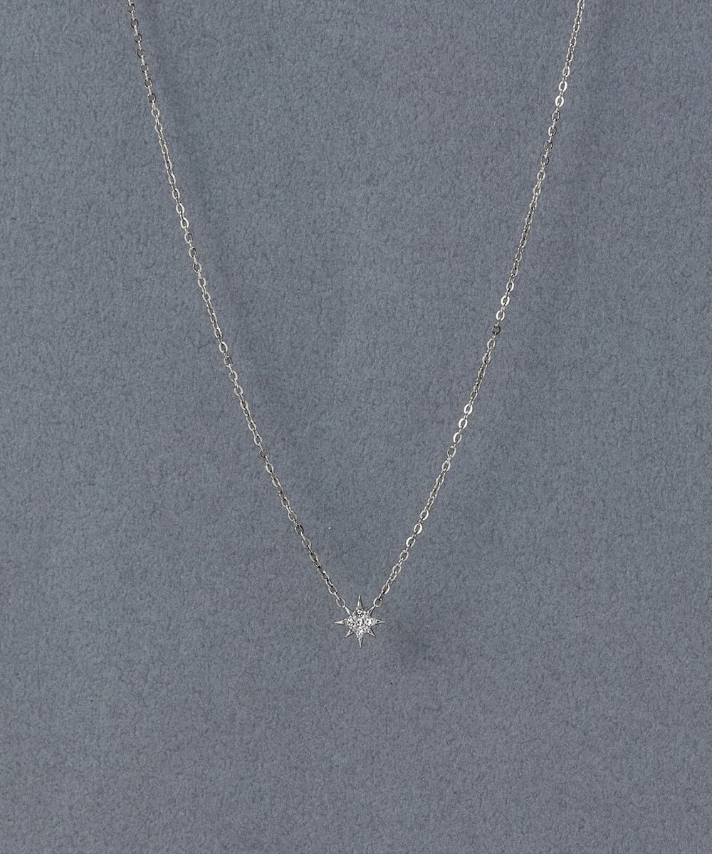 Phoebe 〈金属アレルギー対応〉ルミエールスターライトネックレス/シルバー 星モチーフ 