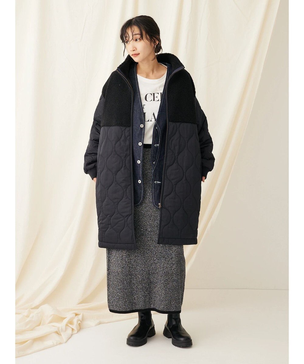 CRAFT STANDARD BOUTIQUE ボア＆キルティングスタンドコート 