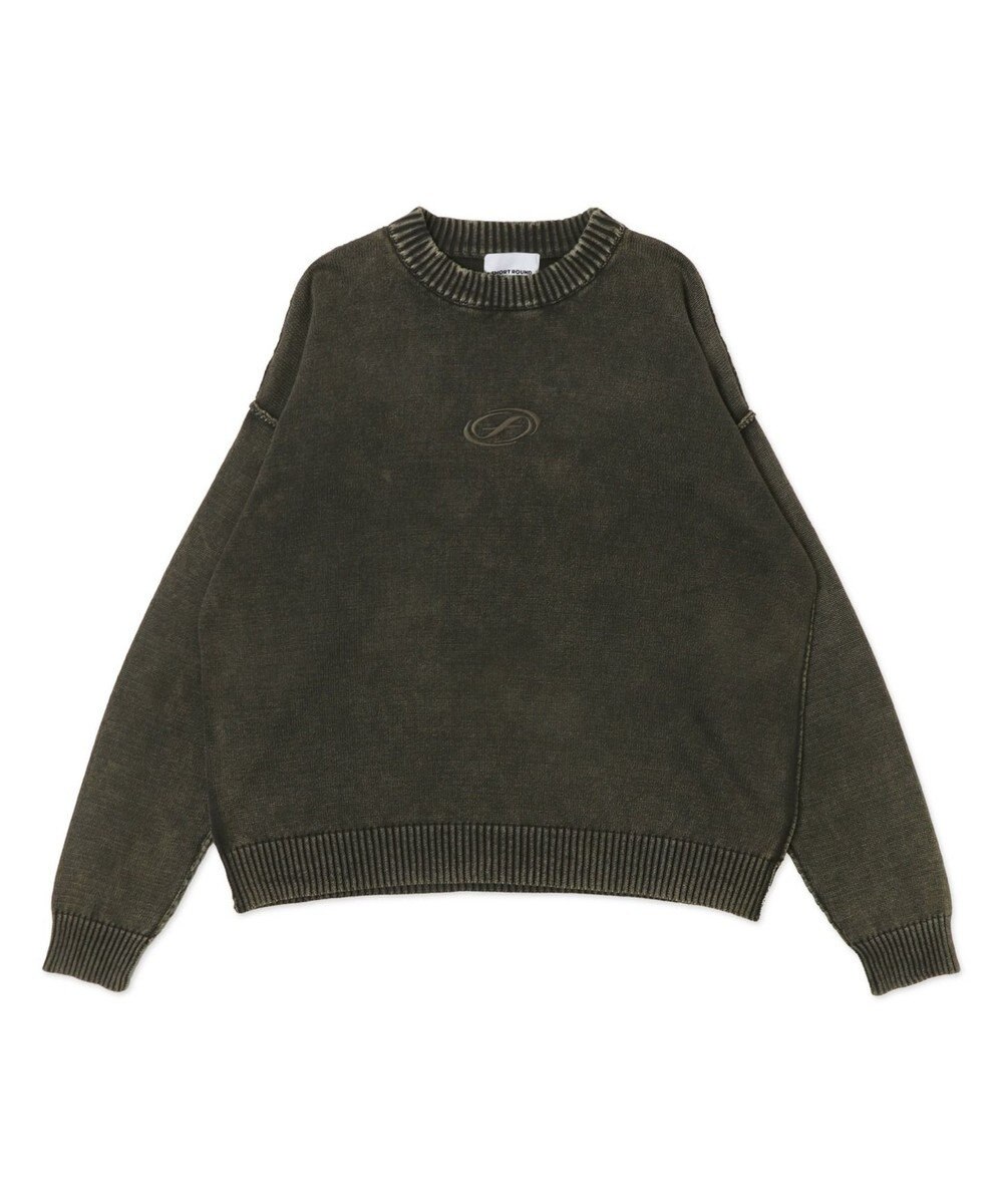 WEGO 【ユニセックス着用ITEM】ピグメントロゴニットプルオーバー 