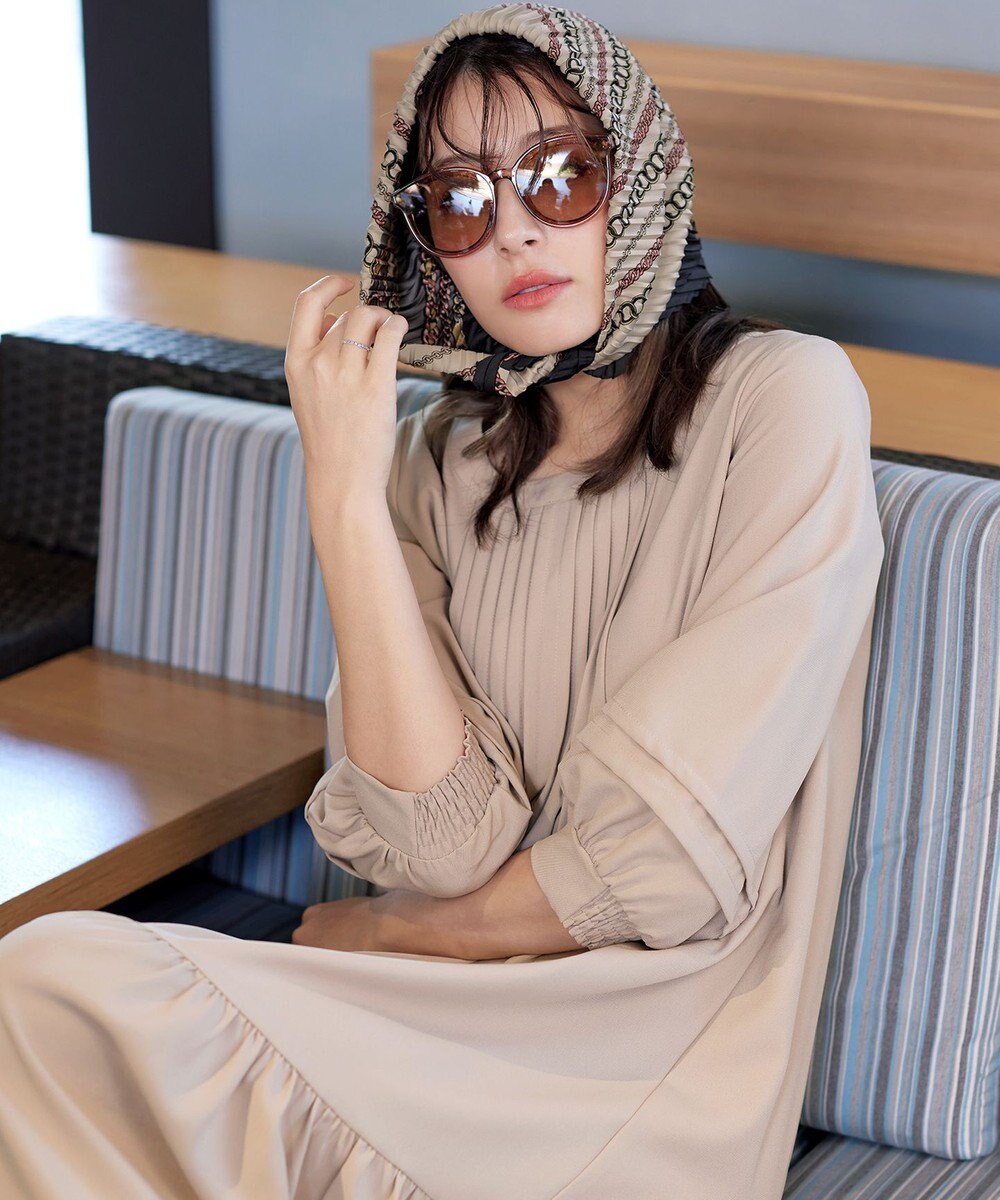 Tiaclasse 【選べる柄タイプ】プリーツスカーフ 