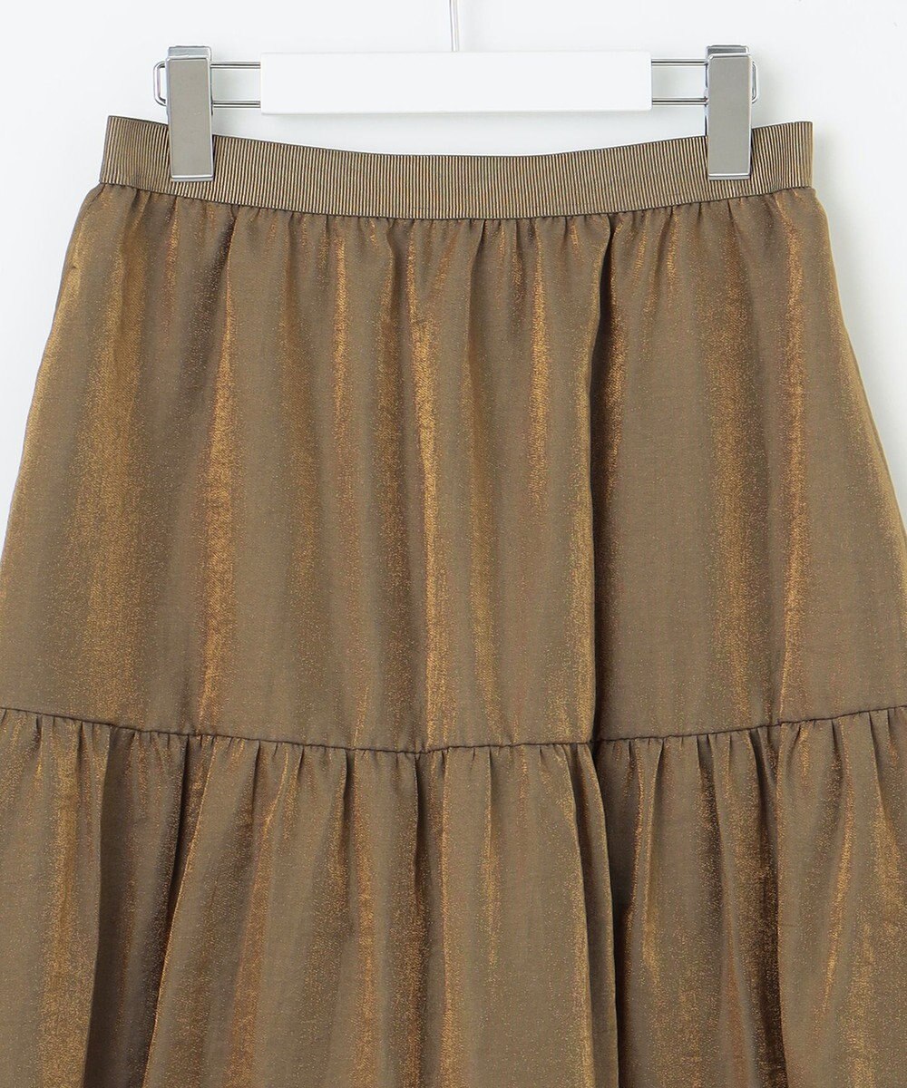 自由区 【洗える】ブライトシアーシャンブレー スカート 