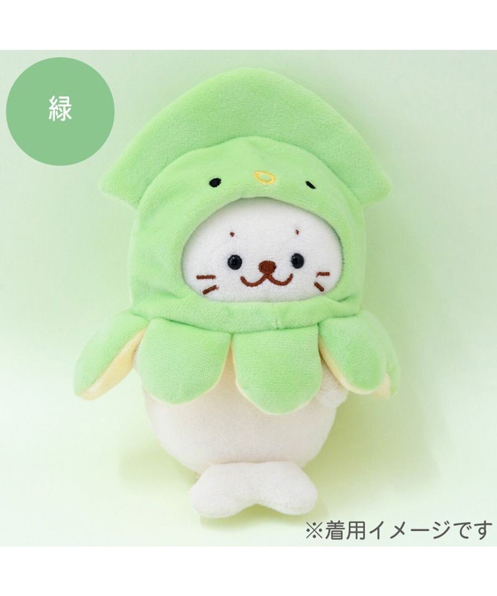 Mother garden しろたん ついてきちゃうしろたん マスコット用 着せ替え服 イカ頭巾 《緑》 単品 