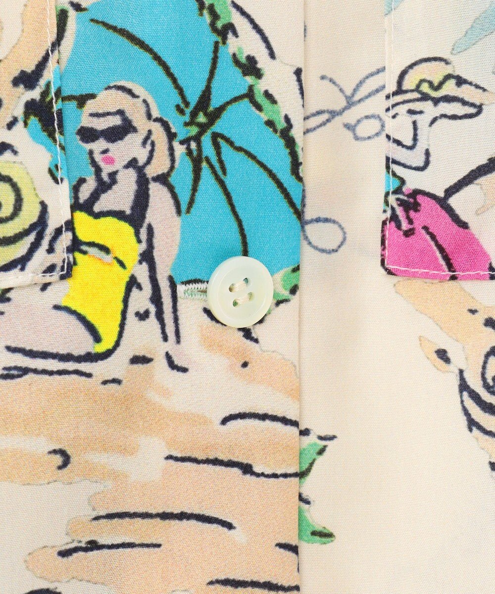 GRACE CONTINENTAL リゾートプリントシャツ 