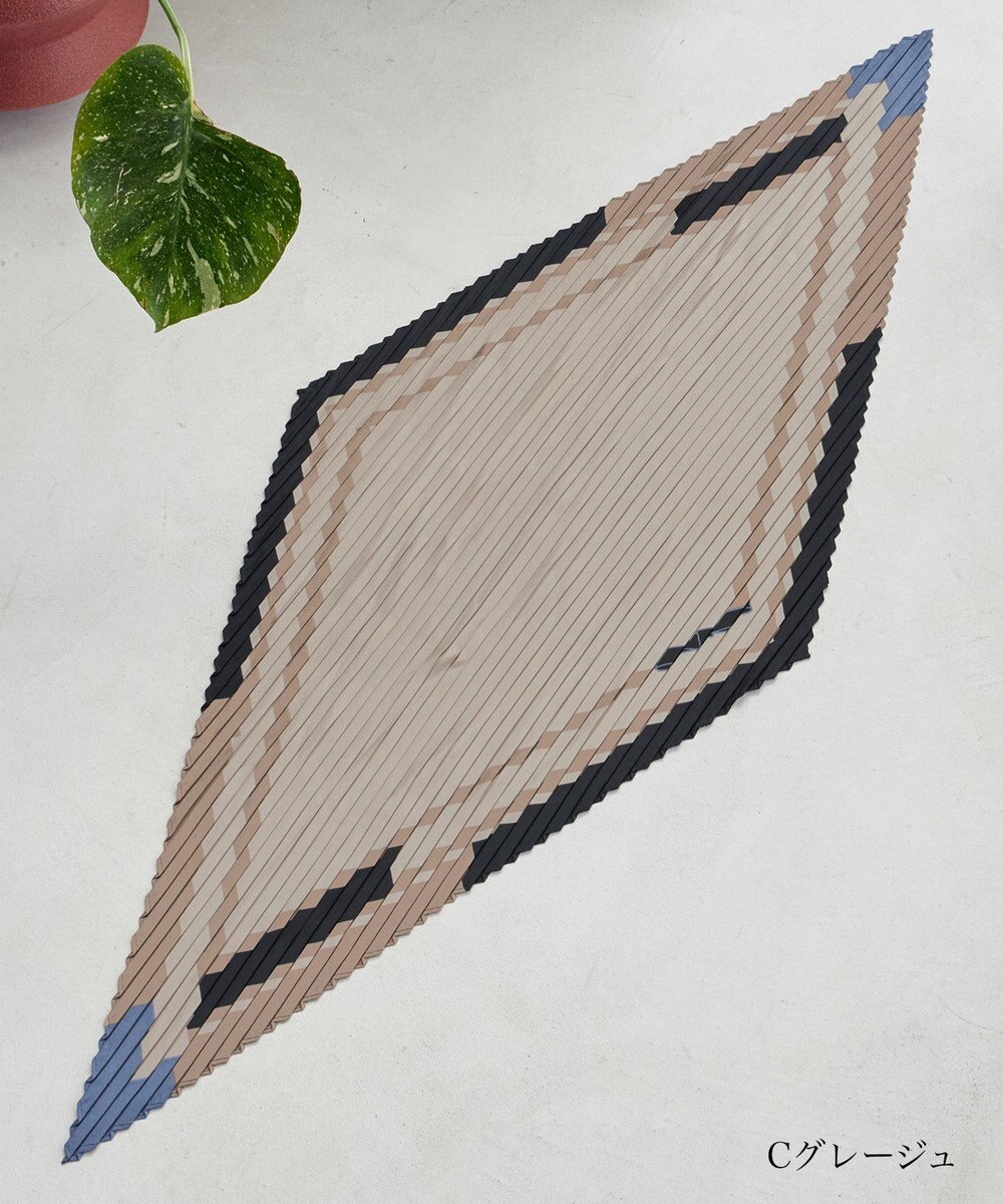 Tiaclasse 【選べる柄タイプ】プリーツスカーフ 