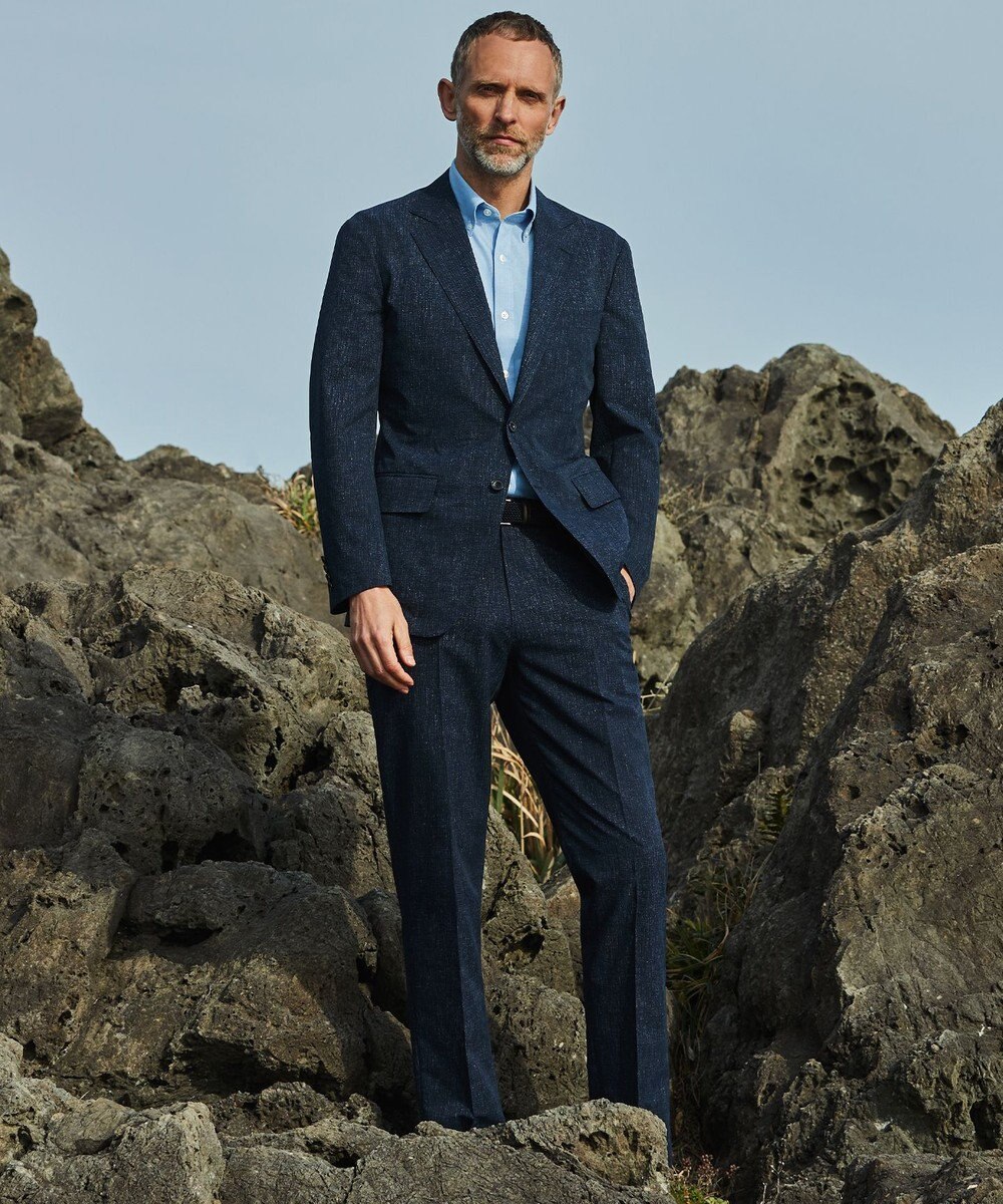 GOTAIRIKU 【吸汗速乾】クールマックス鹿の子 半袖ビズシャツ_ボタンダウン 