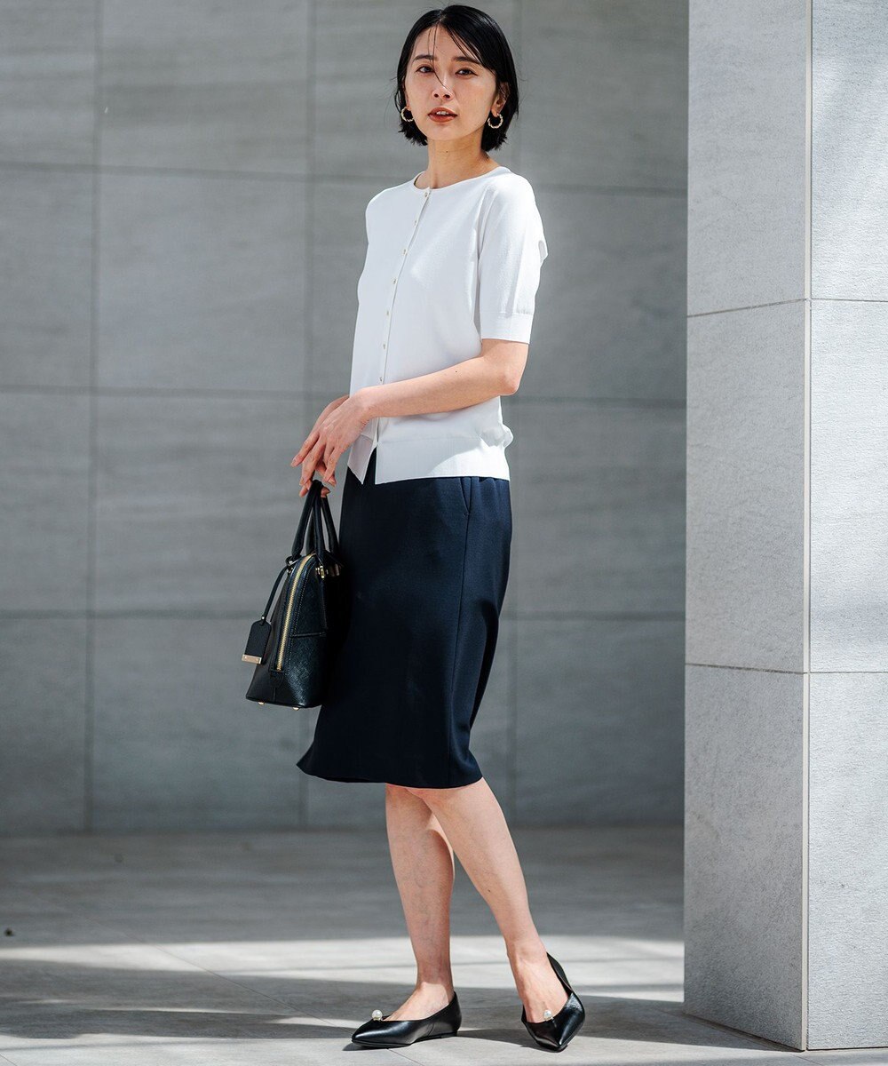 23区 【セットアップ対応/洗える】ドライツイル タイトスカート 