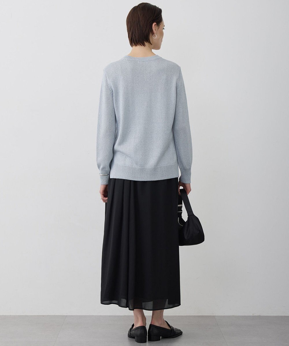 ICB L 【先行予約】 グロッシーペーパーブレンド クルーネックプルオーバー 