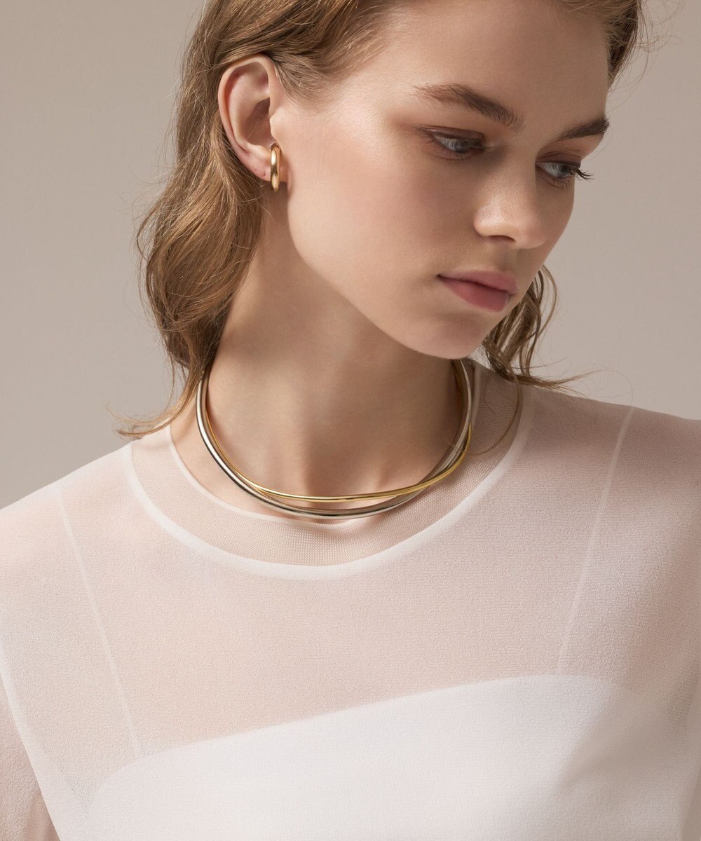 GRACE CONTINENTAL ダブルメタルチョーカー 