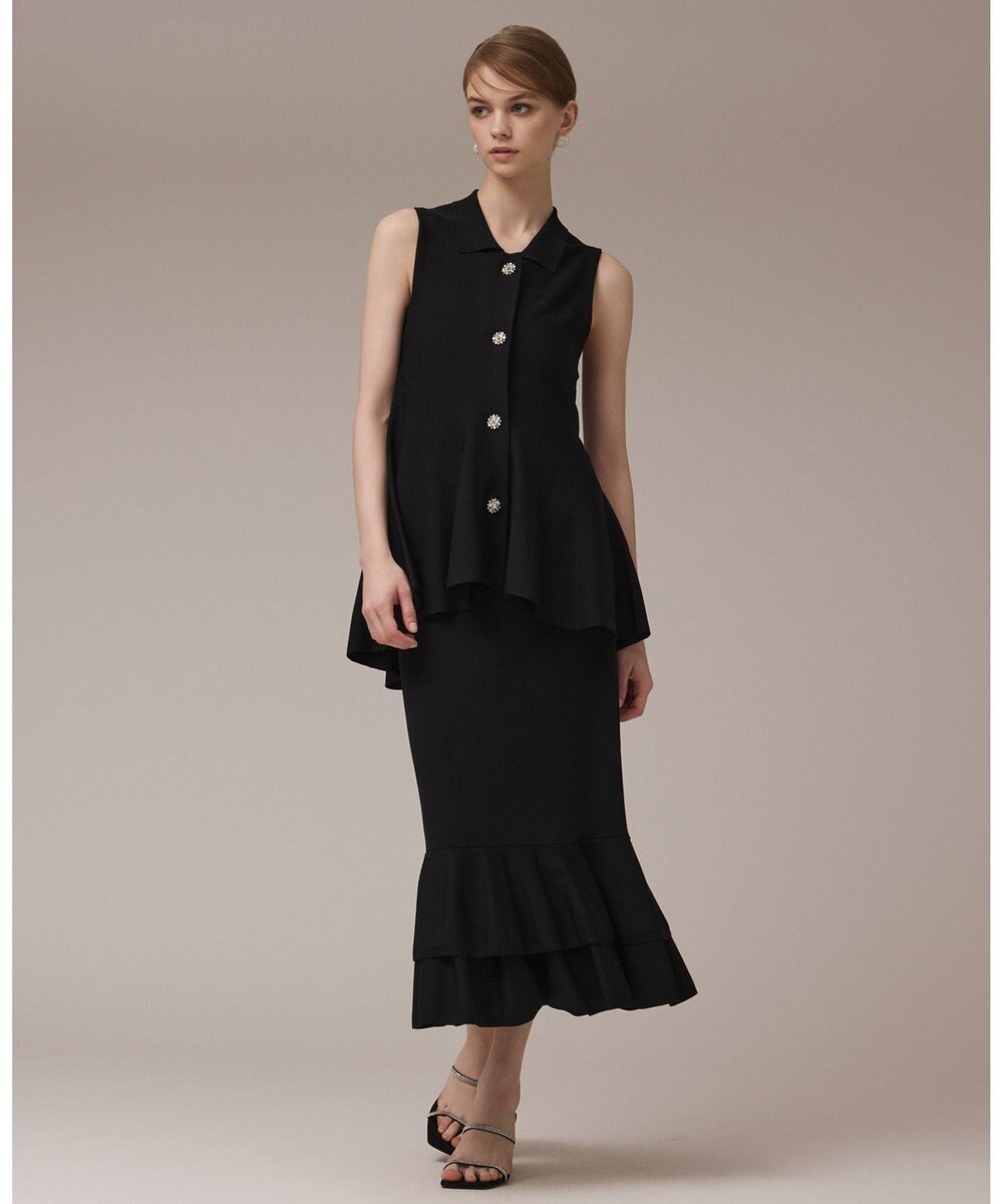 GRACE CONTINENTAL ティアードニットスカート 