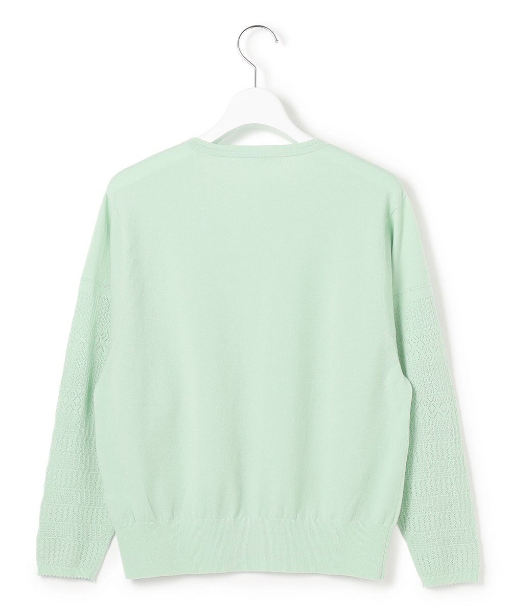 23区 L 【先行予約】ネオコンフォートストレッチ レーシーデザイン ニット 