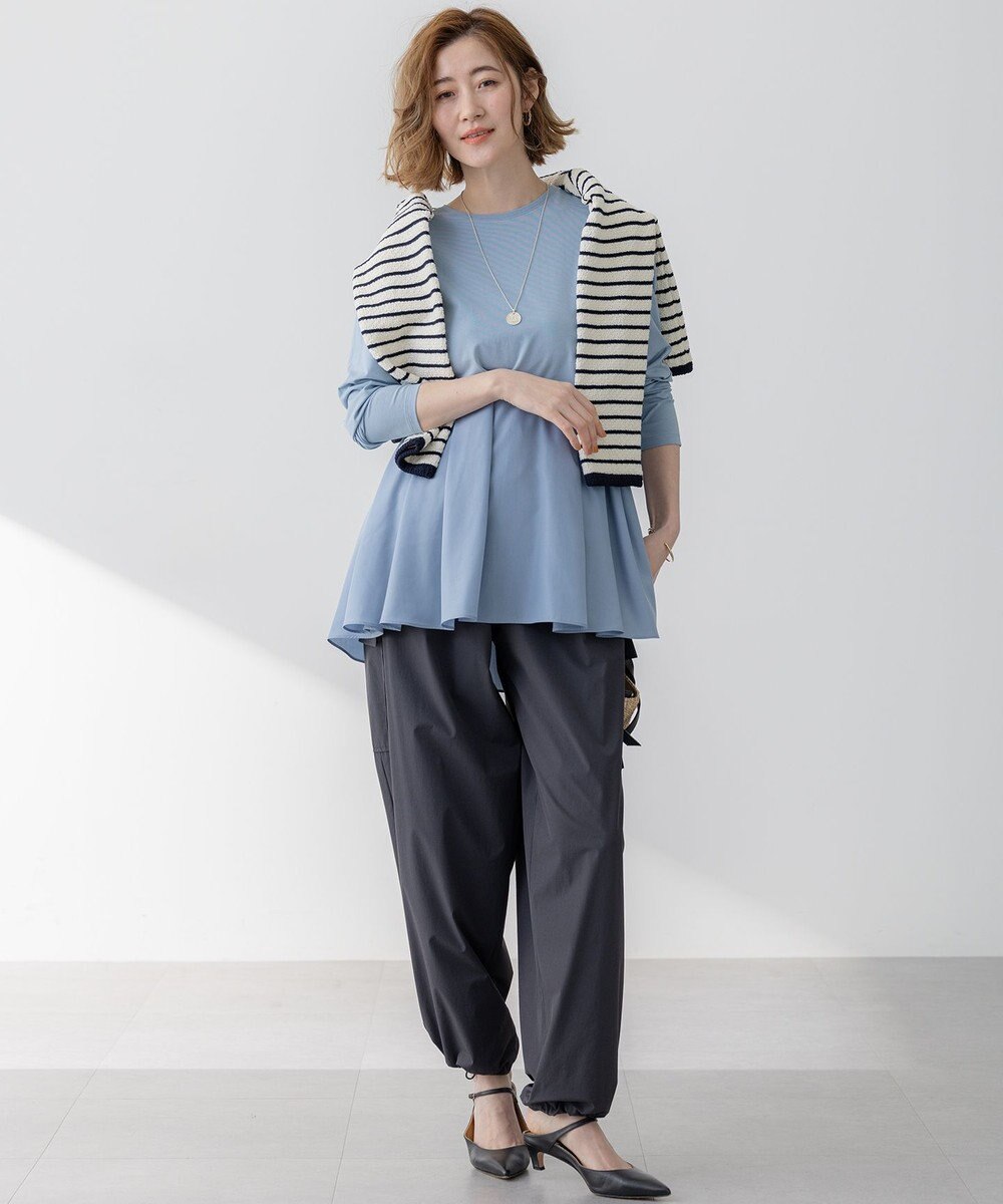 23区 【Oggi3月号掲載/洗える】ブークレコットン ニットジャケット 