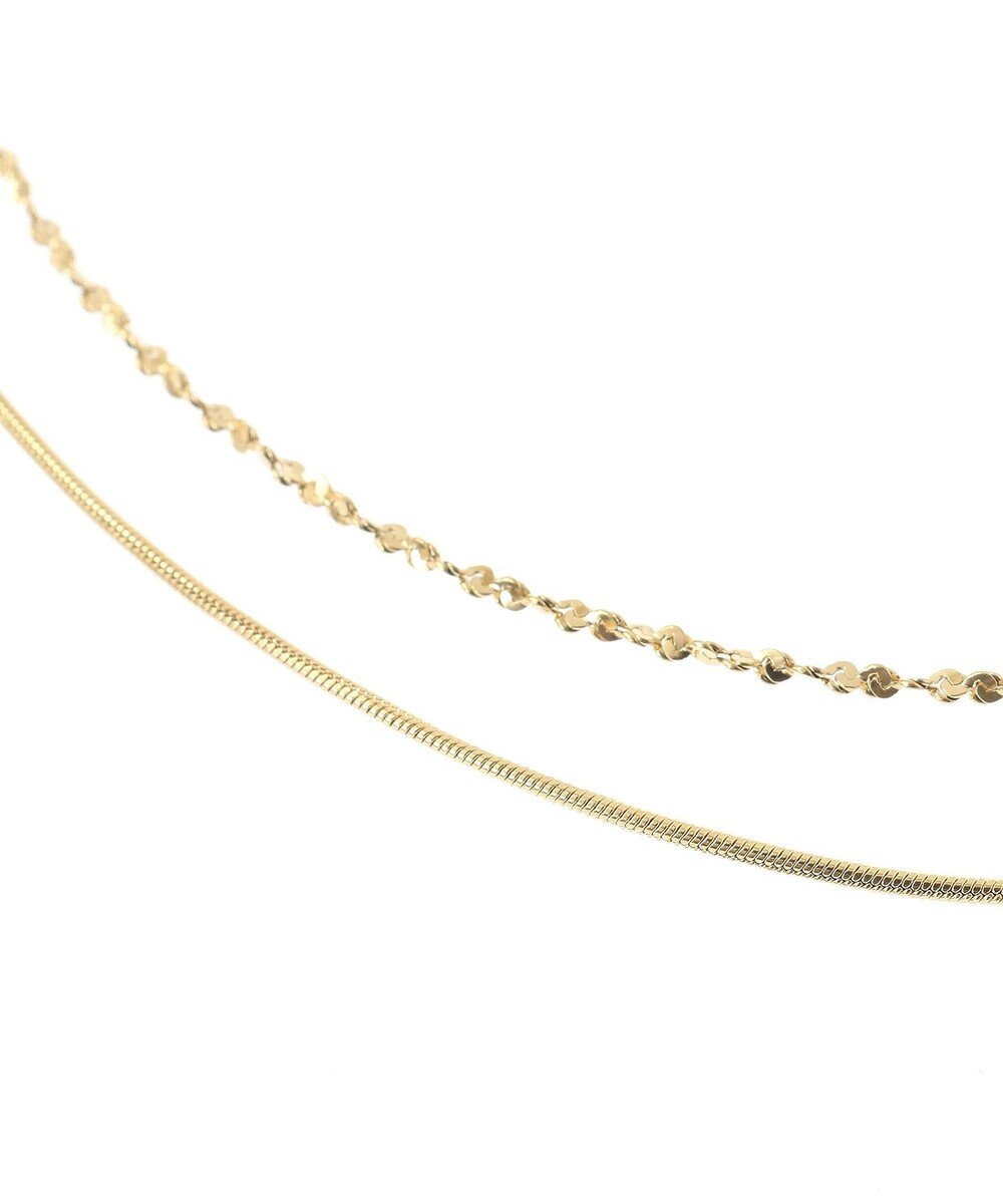 Green Parks ｅｖｅｒｙｗａｌｋ．ステンレス２本セットチェーンネックレス 