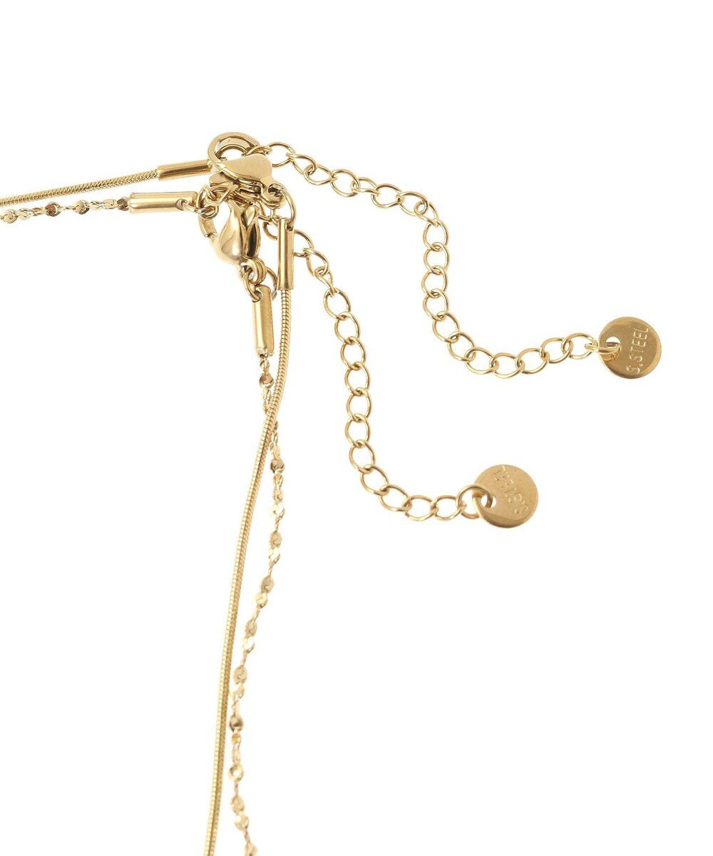 Green Parks ｅｖｅｒｙｗａｌｋ．ステンレス２本セットチェーンネックレス 