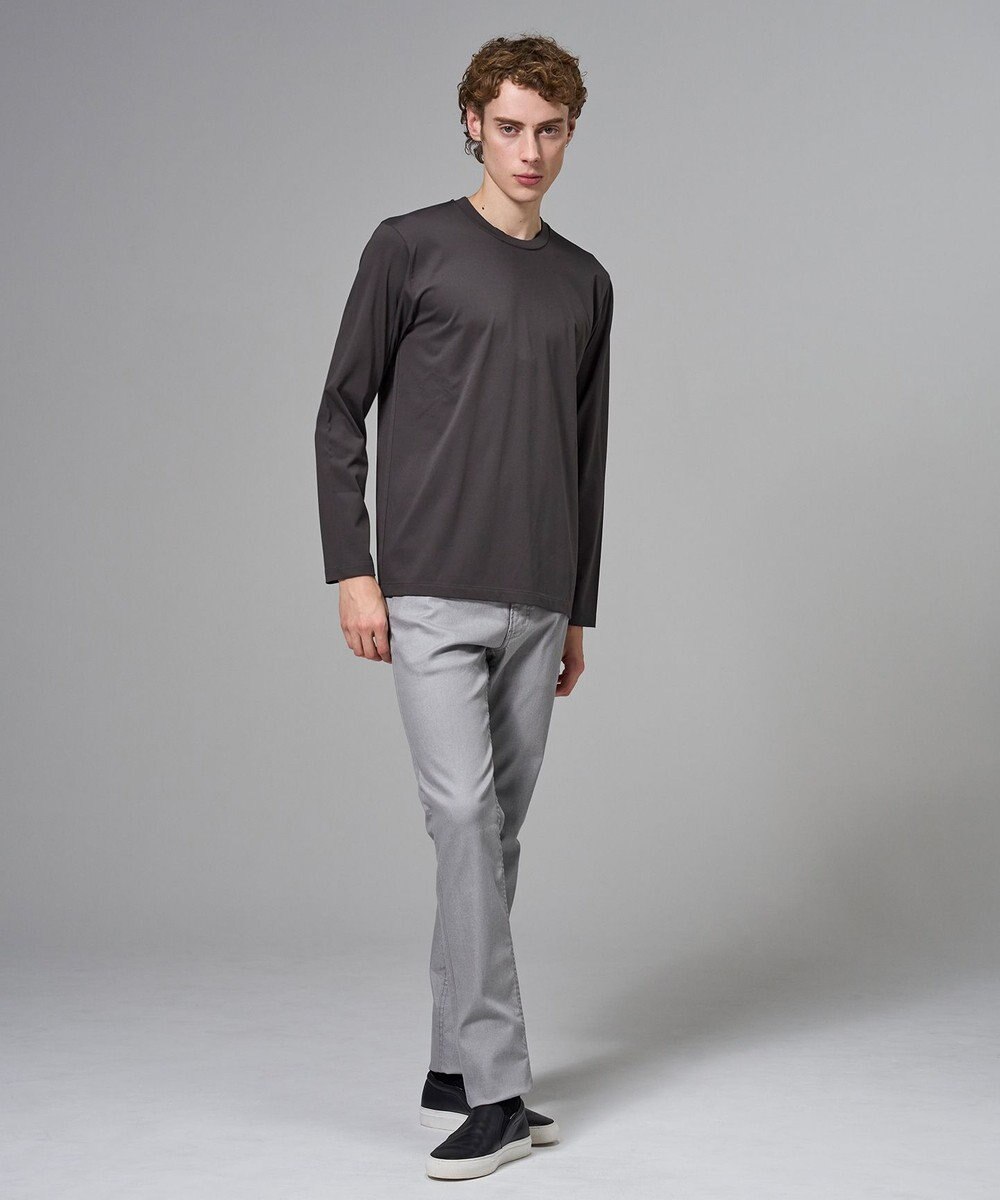 JOSEPH HOMME 新色追加【高機能素材】ハイゲージベアスムース　クルーネック長袖Ｔシャツ 