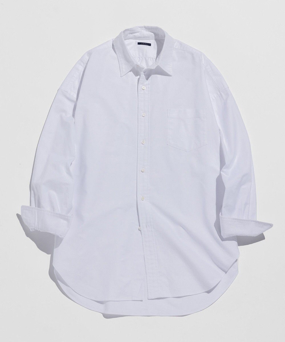 LENO OXFORD SHIRTS《UNISEX》オーバーサイズレギュラーカラーシャツ 