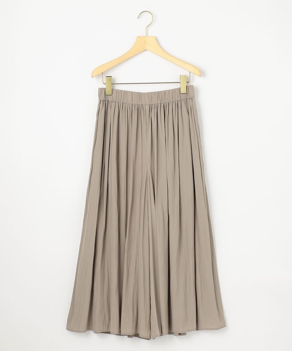 組曲 【秋のNEWカラー追加】ギャザーライトデシン パンツ 