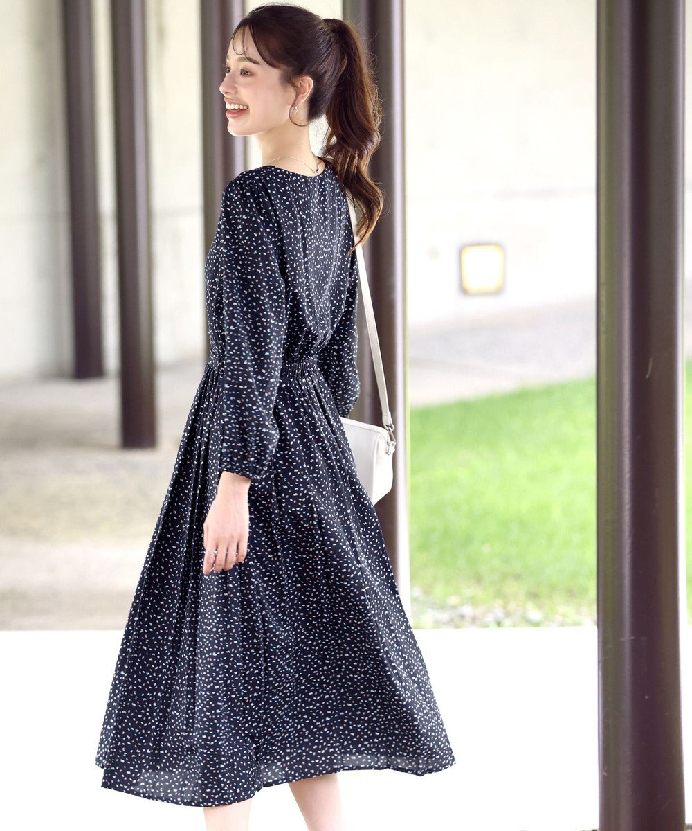 Tiaclasse 【洗える・新色追加】パフスリーブプリーツワンピース 