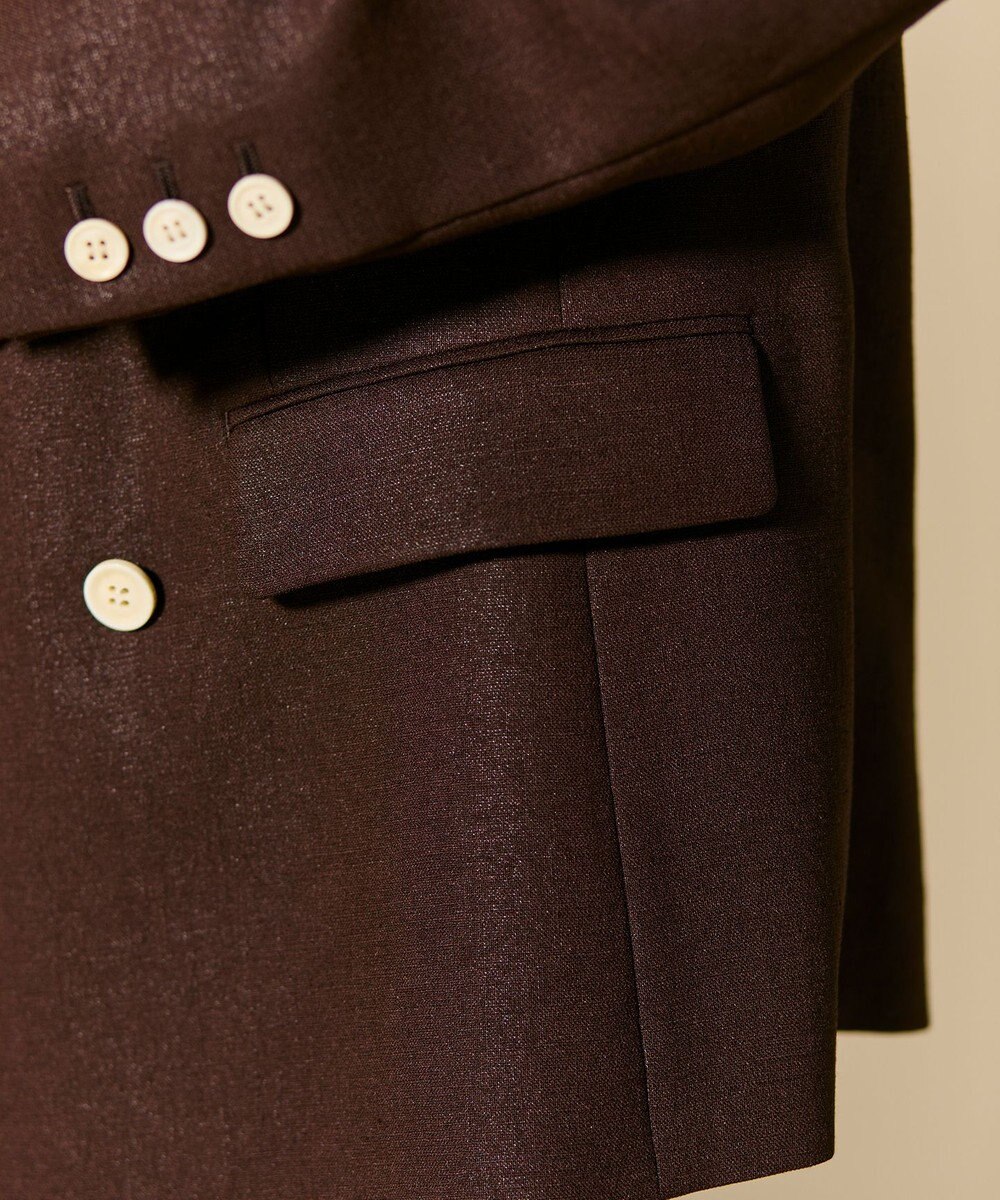 BEIGE， CAROLE / リネンライク ダブルジャケット 