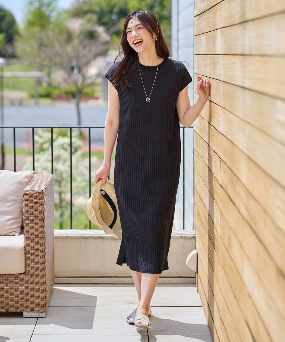 ANY 汗ジミ防止テレコワンピース 