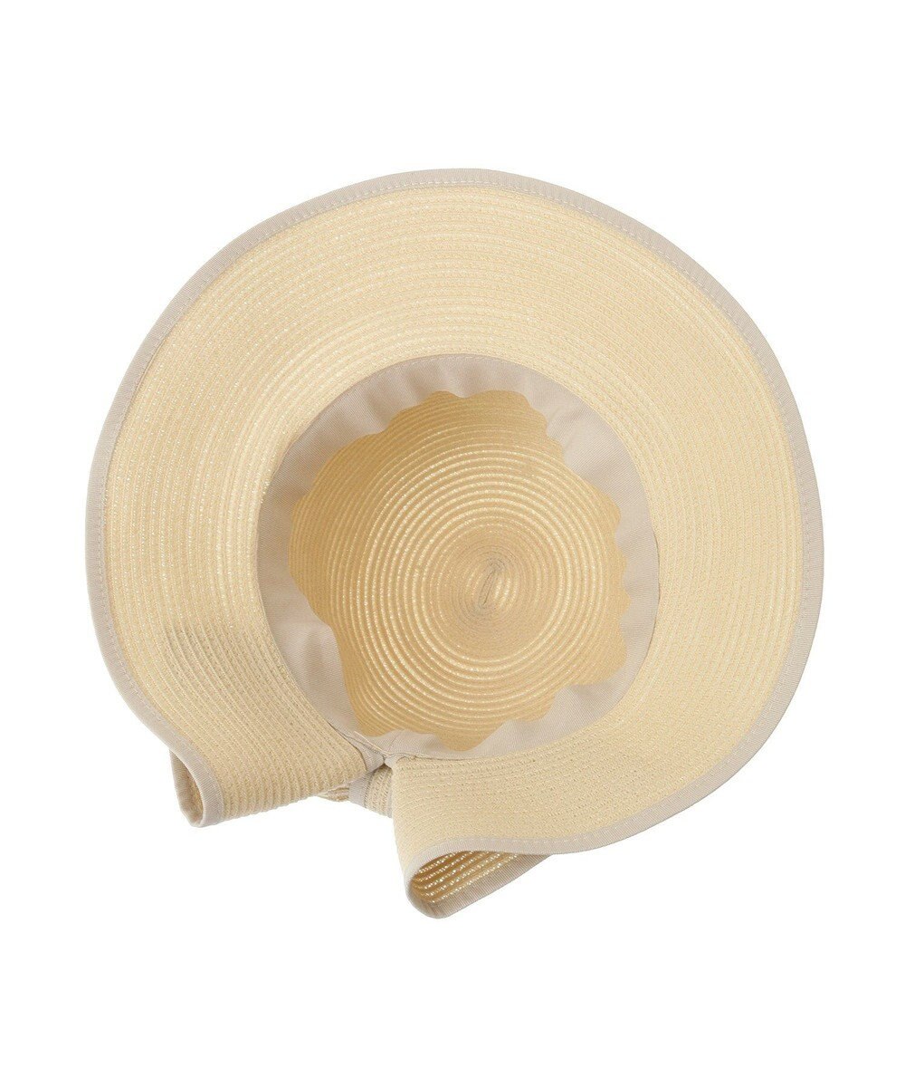 Maison de FLEUR リボンスリットパイピングハット 