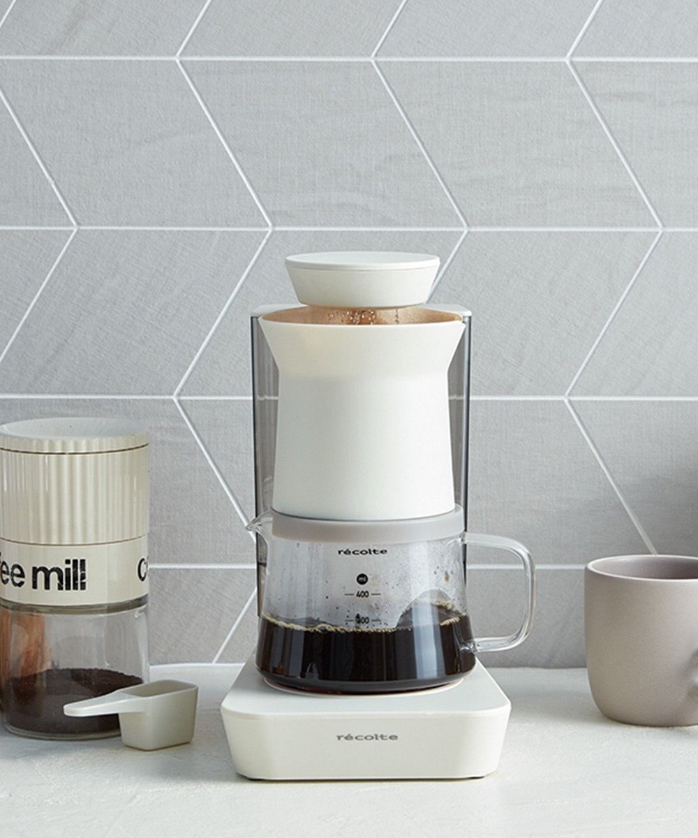 YAMATO テーブル＆キッチン 【レコルト】レインドリップコーヒーメーカー  ホワイト  RDC-1(W) 