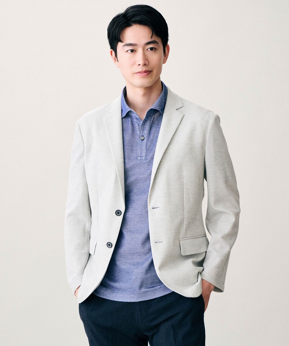 JOSEPH ABBOUD 【キングサイズ・JAPANファブリック/軽量/ジャージー素材】 サマージャージージャケット 