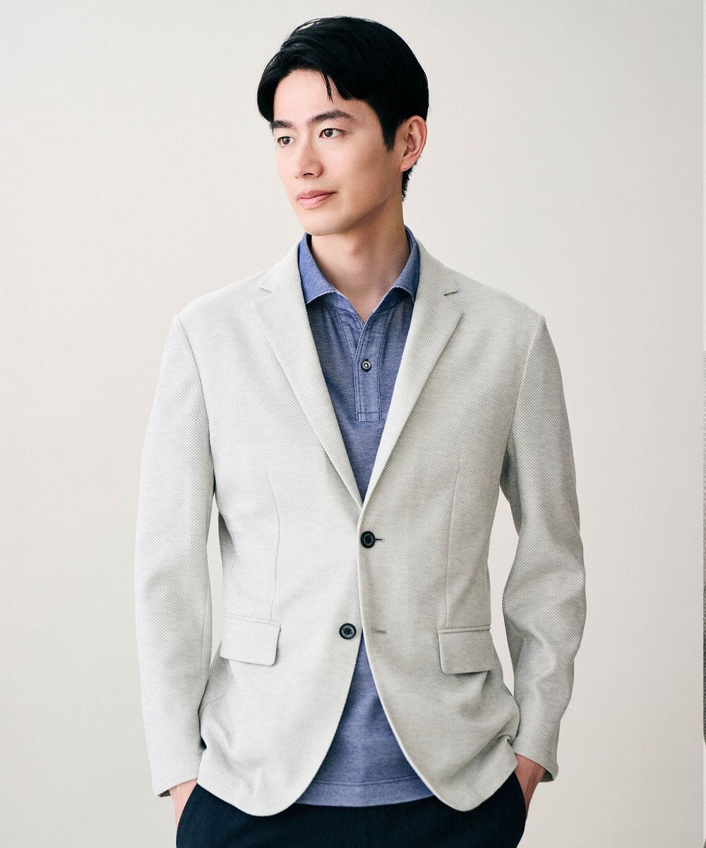 JOSEPH ABBOUD 【キングサイズ・JAPANファブリック/軽量/ジャージー素材】 サマージャージージャケット 