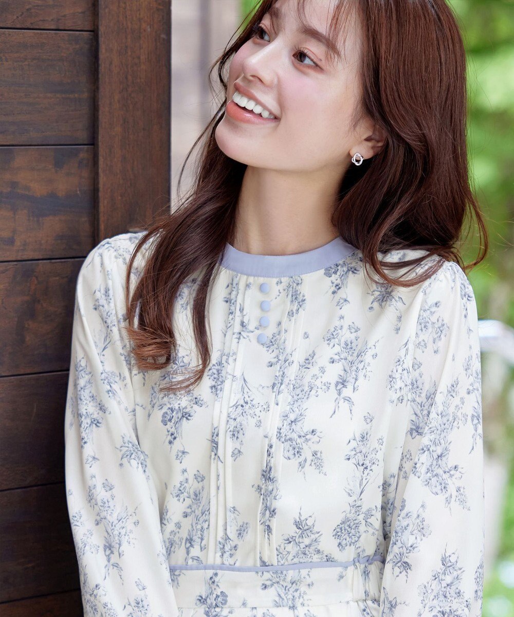 Tiaclasse L 【洗える】トワルドジュイ配色ワンピース 