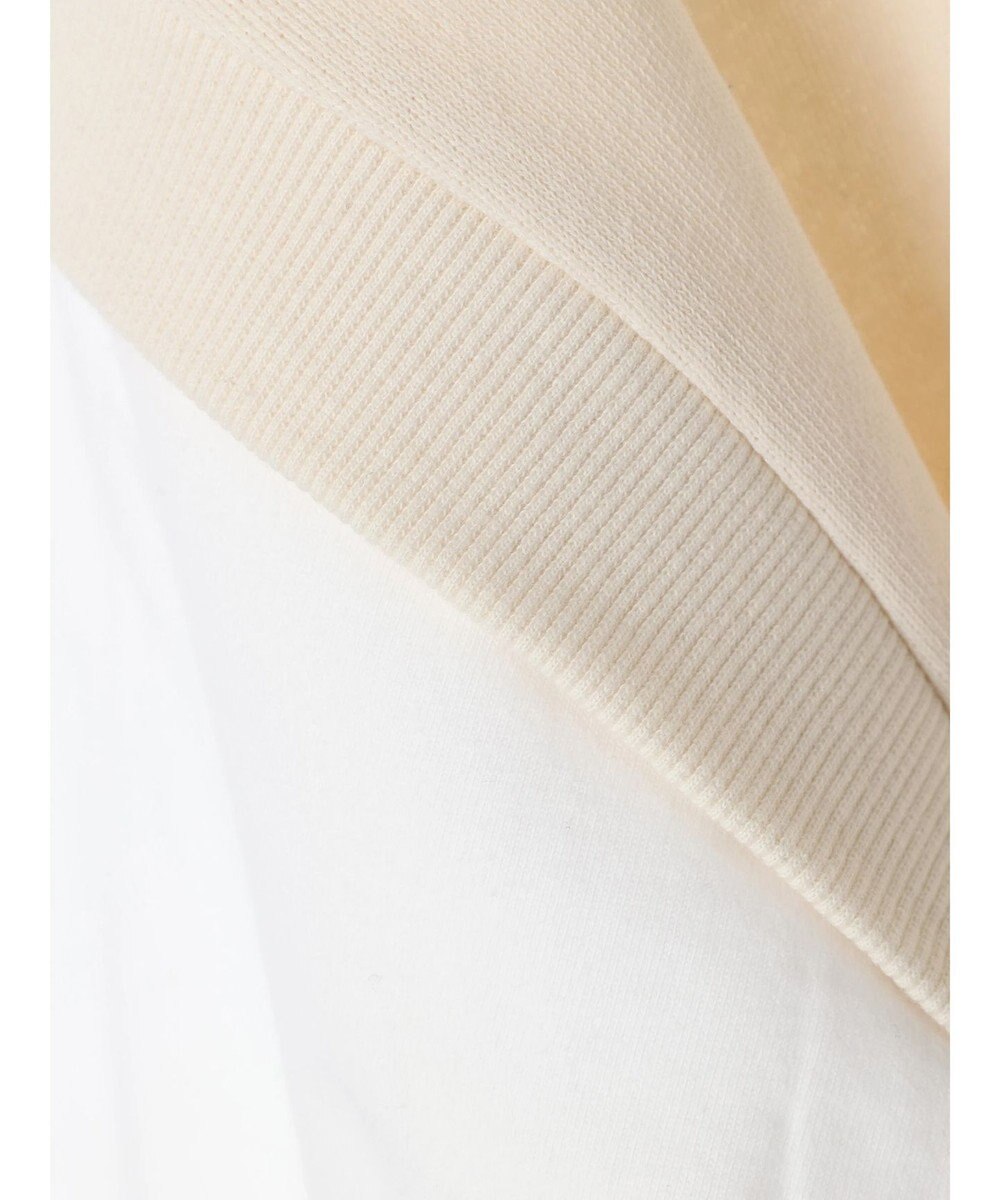 CRAFT STANDARD BOUTIQUE 裏毛袖レイヤード風パーカー 