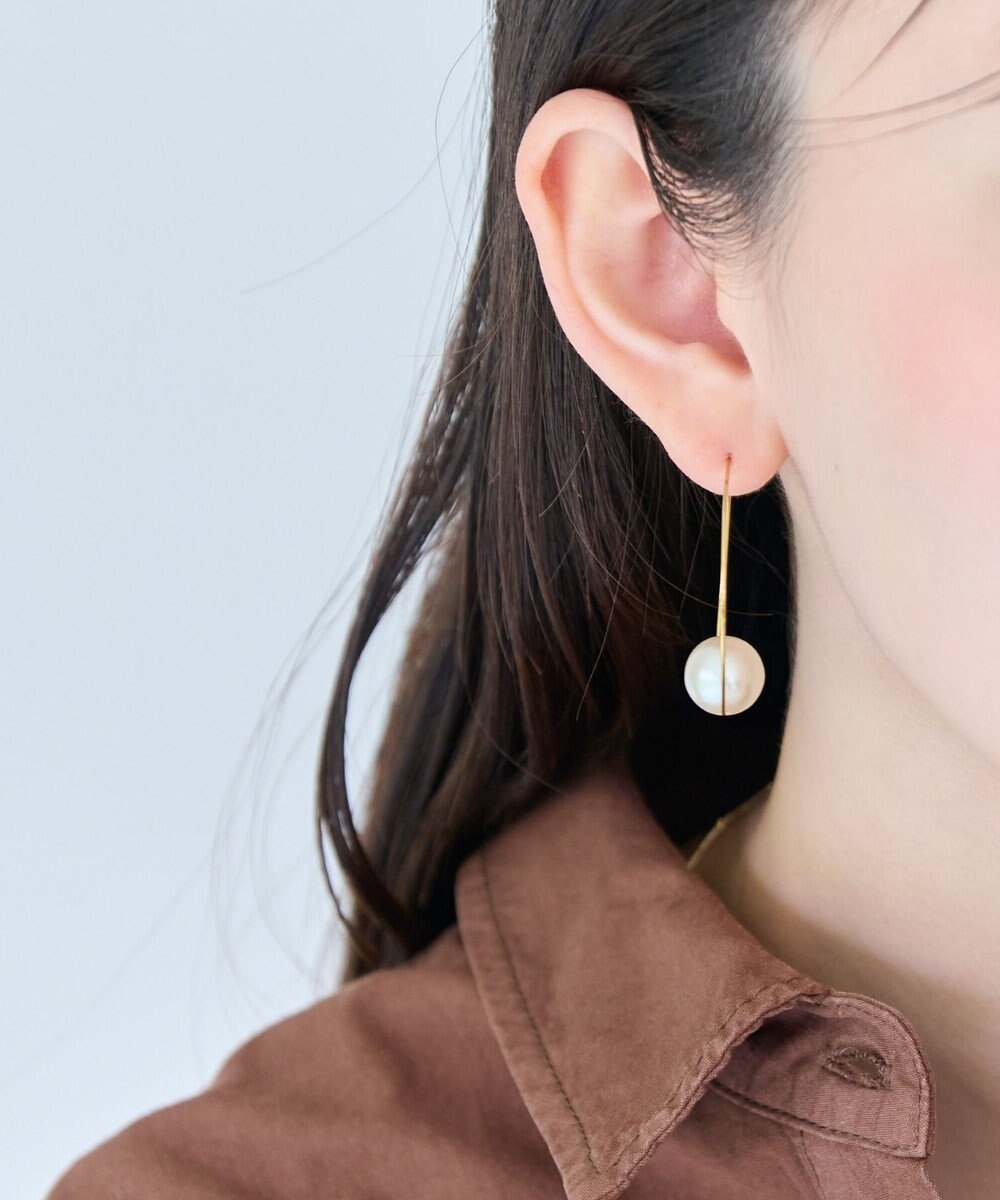 Phoebe 〈金属アレルギー対応〉ビッグサークルパールピアス/ニッケルフリー/大ぶり/存在感◎/主役級 