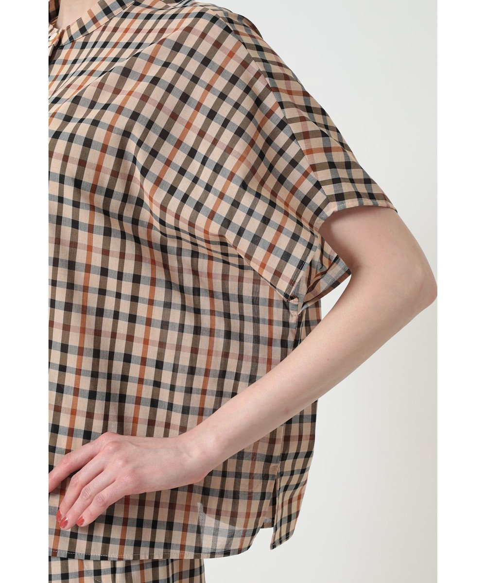 DAKS コットンボイル アシンメトリー ブラウス 