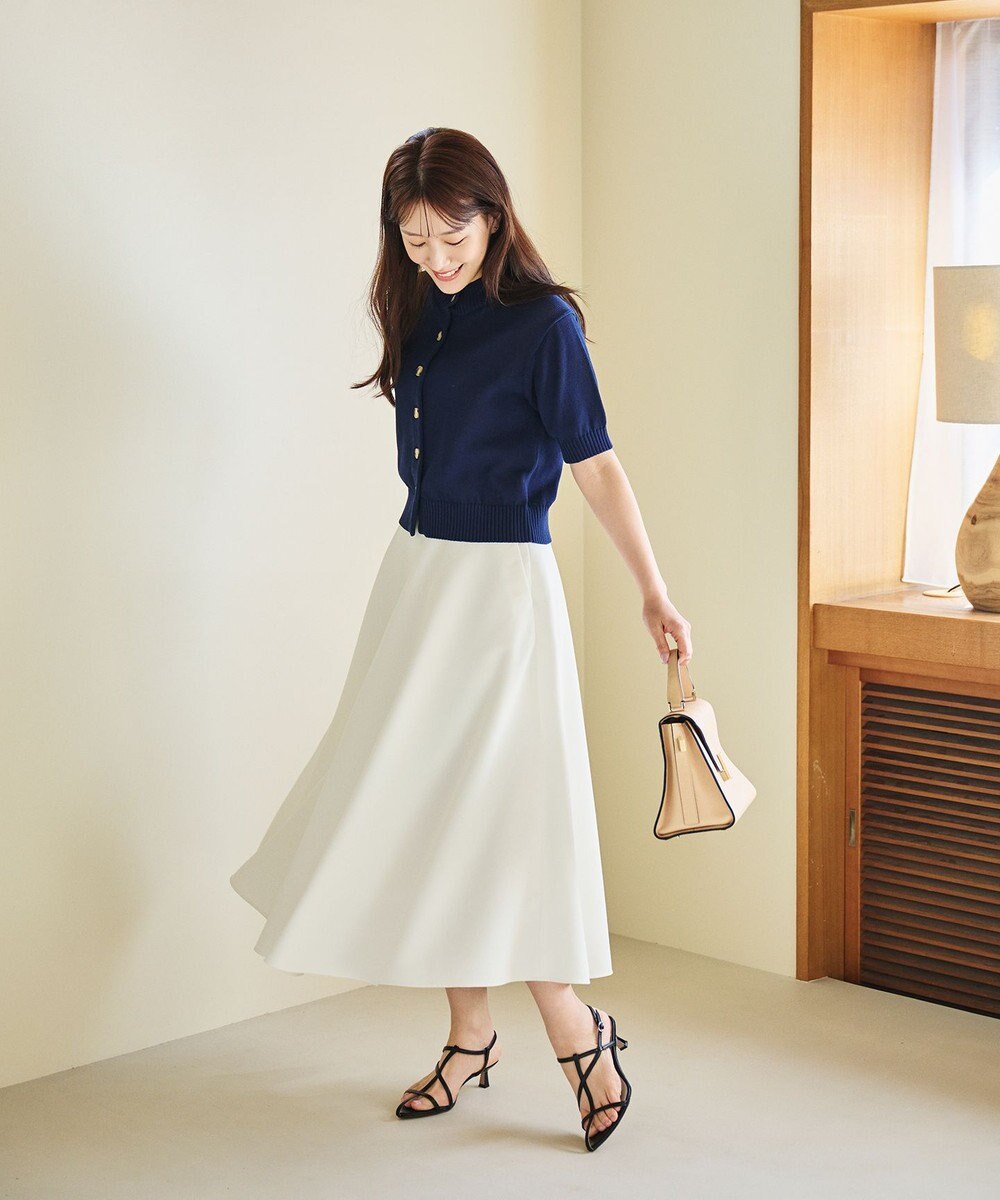 #Newans 【シワになりにくい】〈花乃まりあさんコラボ〉サーキュラースカート 