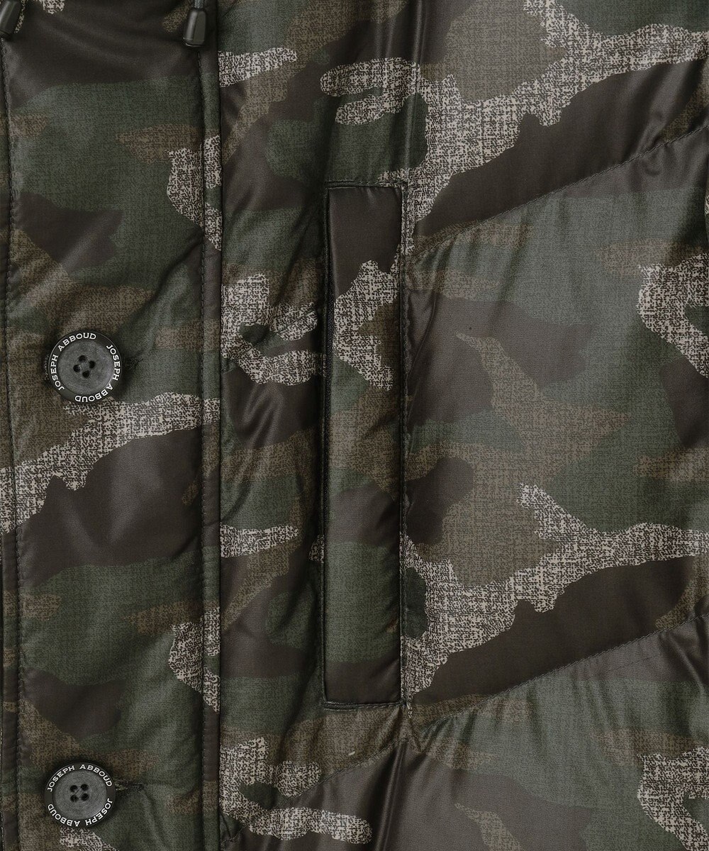 JOSEPH ABBOUD MOUNTAIN 【ECOファー/撥水/9ポケット】カモフラージュ ダウン コート 