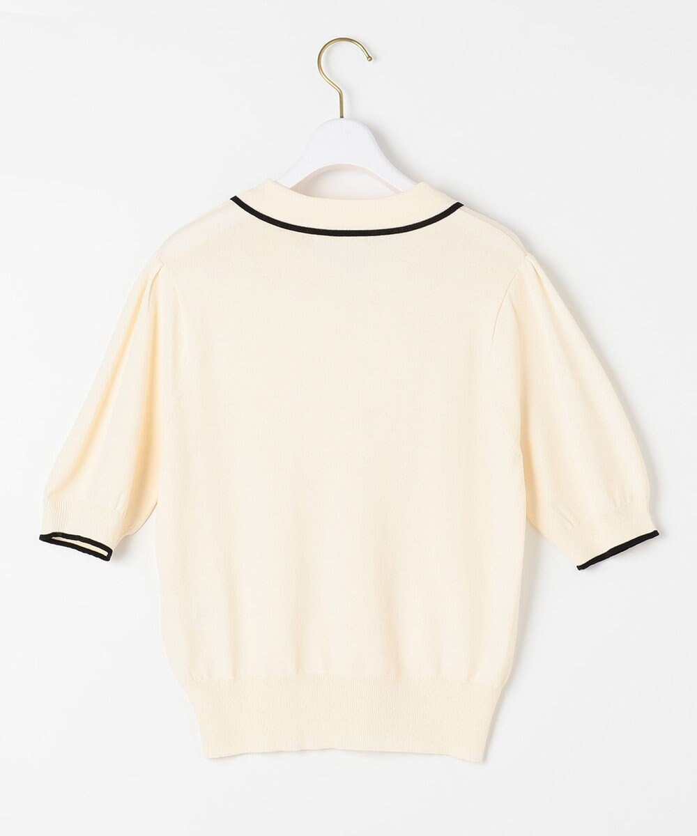 ANY SIS 【洗える】バイカラー ポロニット 