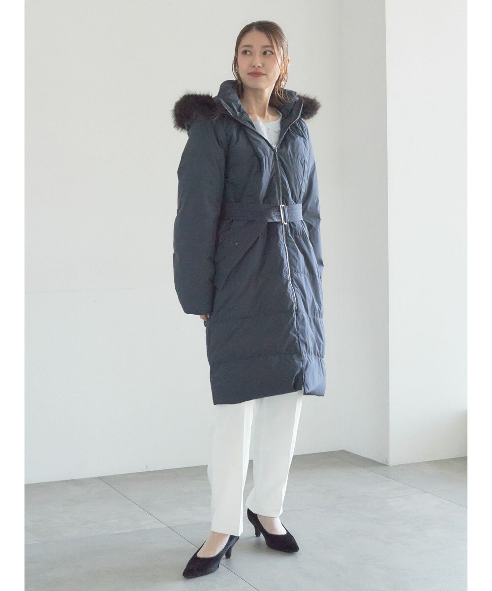 Te chichi 【宮本茉由着用】フードロングダウンコート 