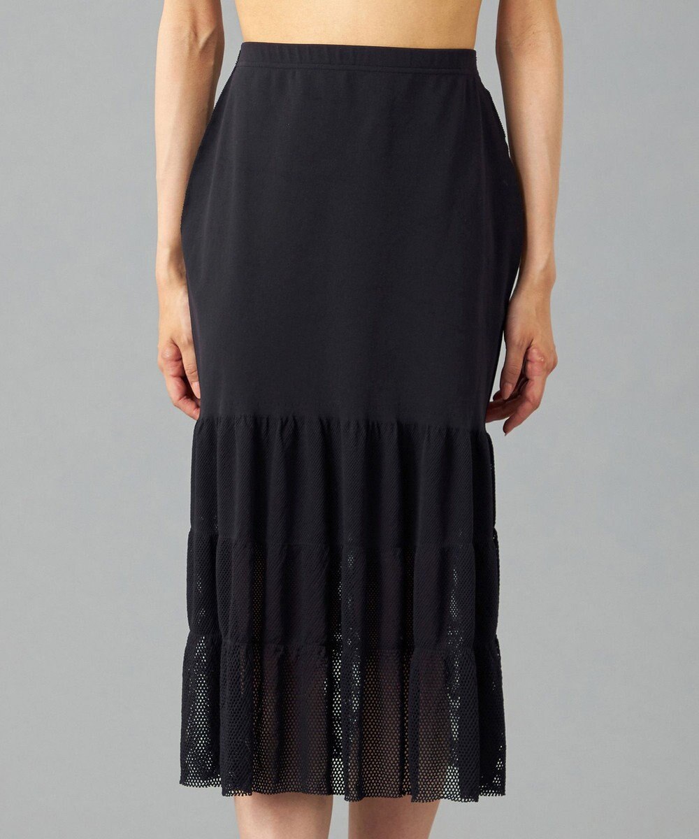 Chacott 【ノーソーイングニット】ティアードニットスカート 