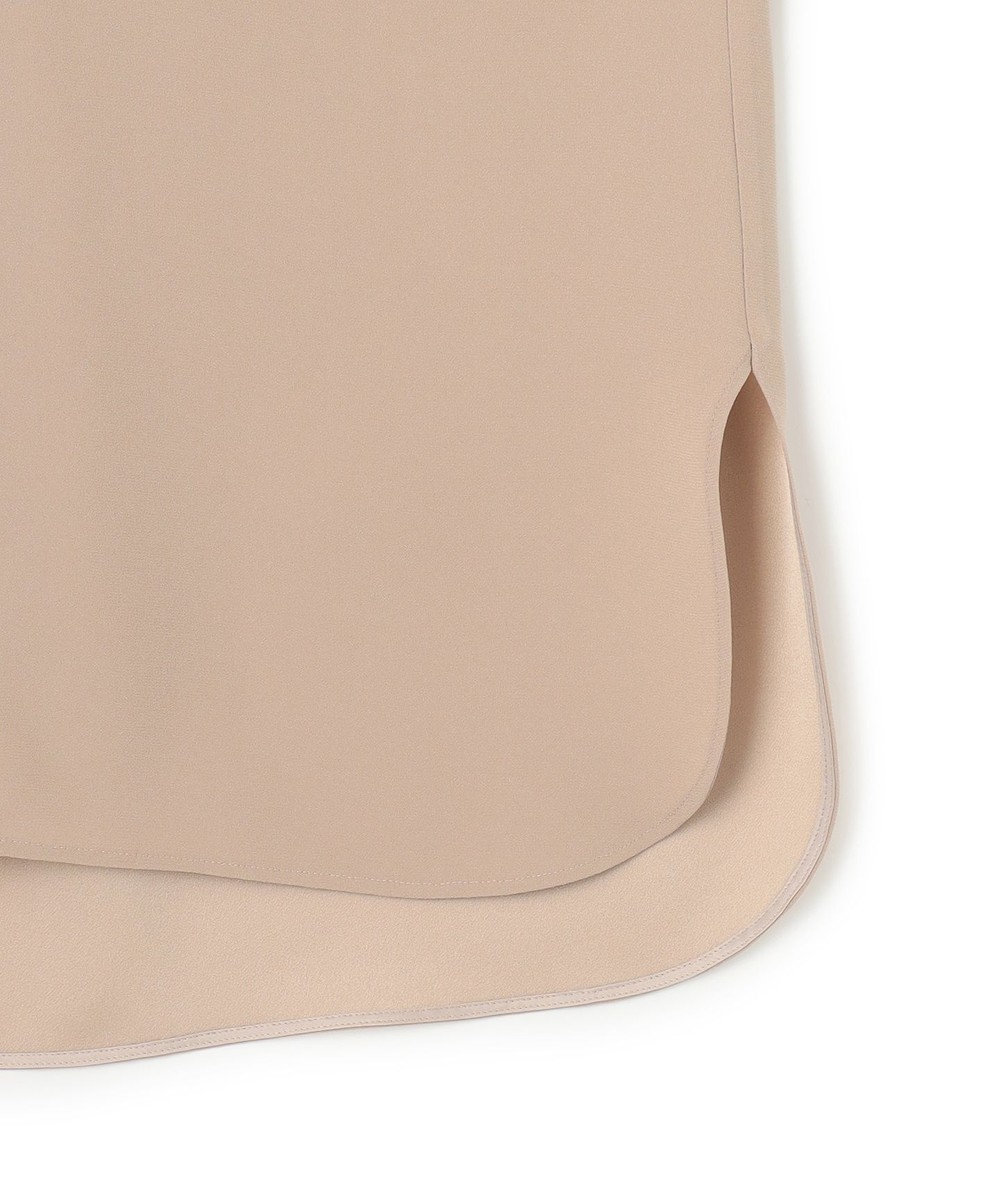BEIGE， FLEUR / バックサテン プルオーバーブラウス 