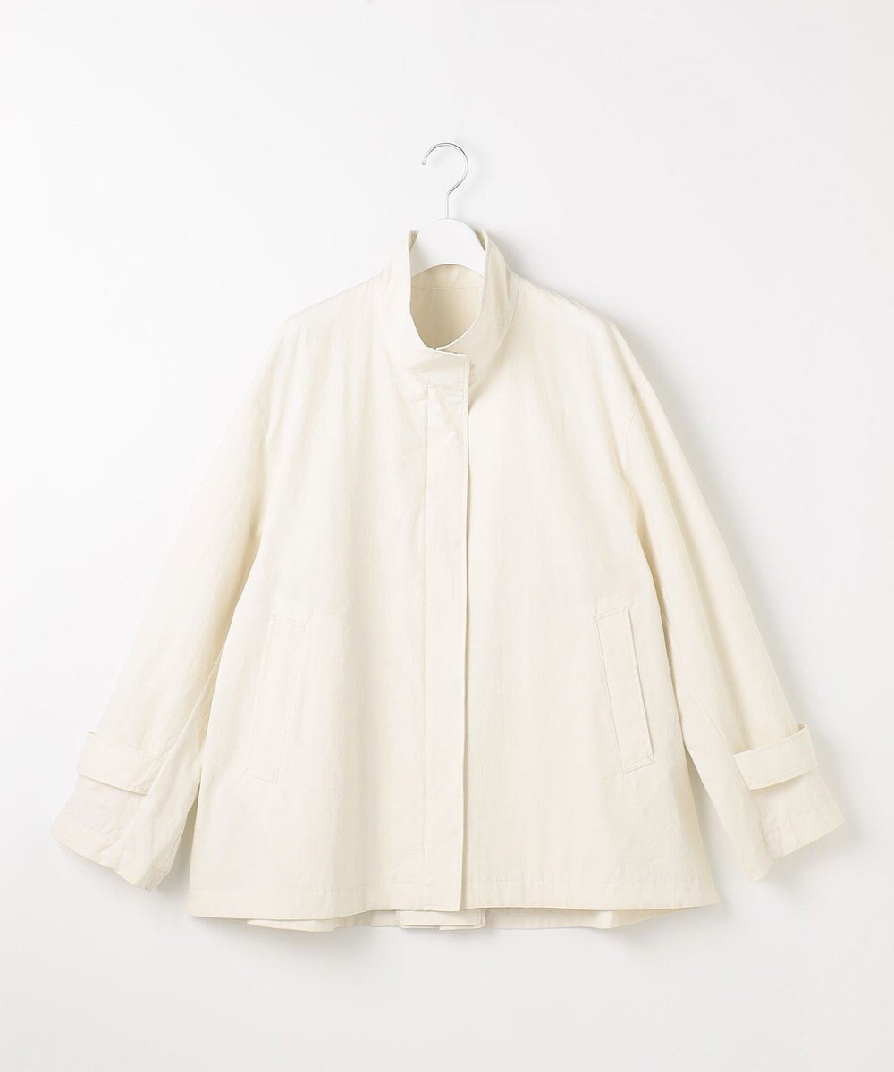 自由区 コットンリネンウェザーライト コート 