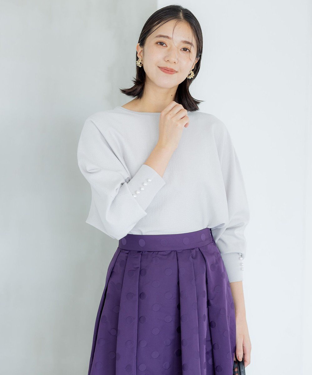 組曲 L 【洗える・6色展開】Elenaドルマンニット プルオーバー 