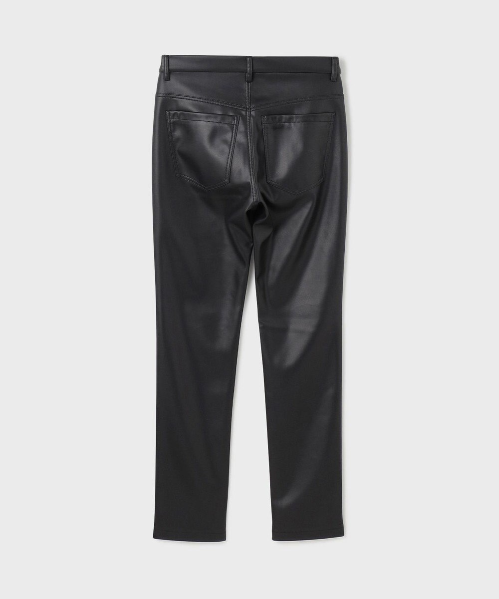 GRACE CONTINENTAL フェイクレザースリムstパンツ 