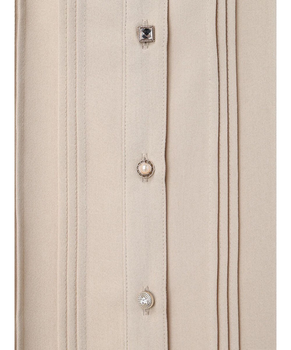 Green Parks ・ＥＬＥＮＣＡＲＥ　ＤＵＥ　イロイロ釦ピンタックブラウス 