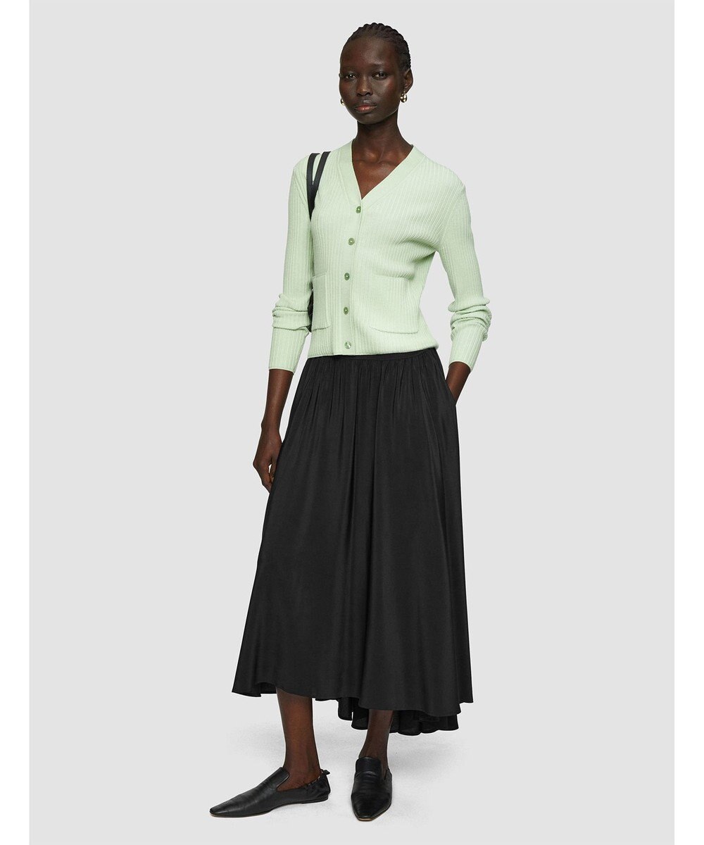 JOSEPH 【洗える】クレープ ド ソワ　ミディスカート 