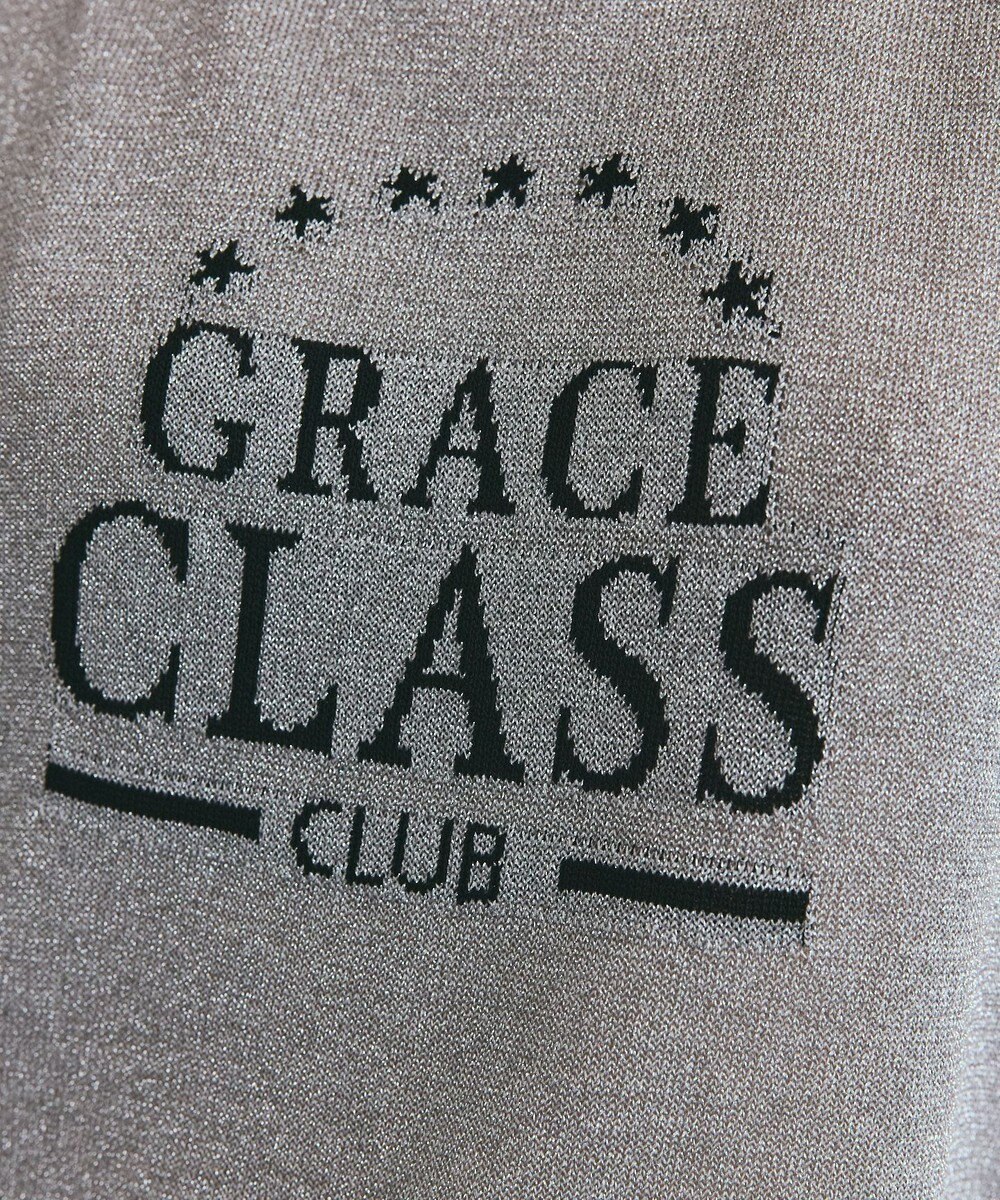 GRACE CONTINENTAL ラメジャガードノースリーブ 