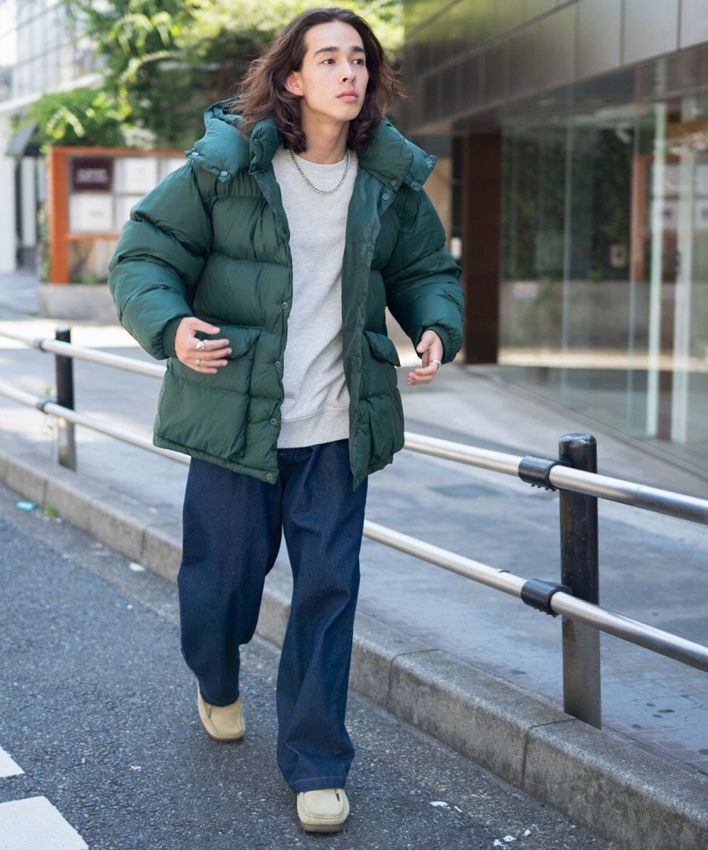 WEGO カラーナイロンパテッドブルゾン 