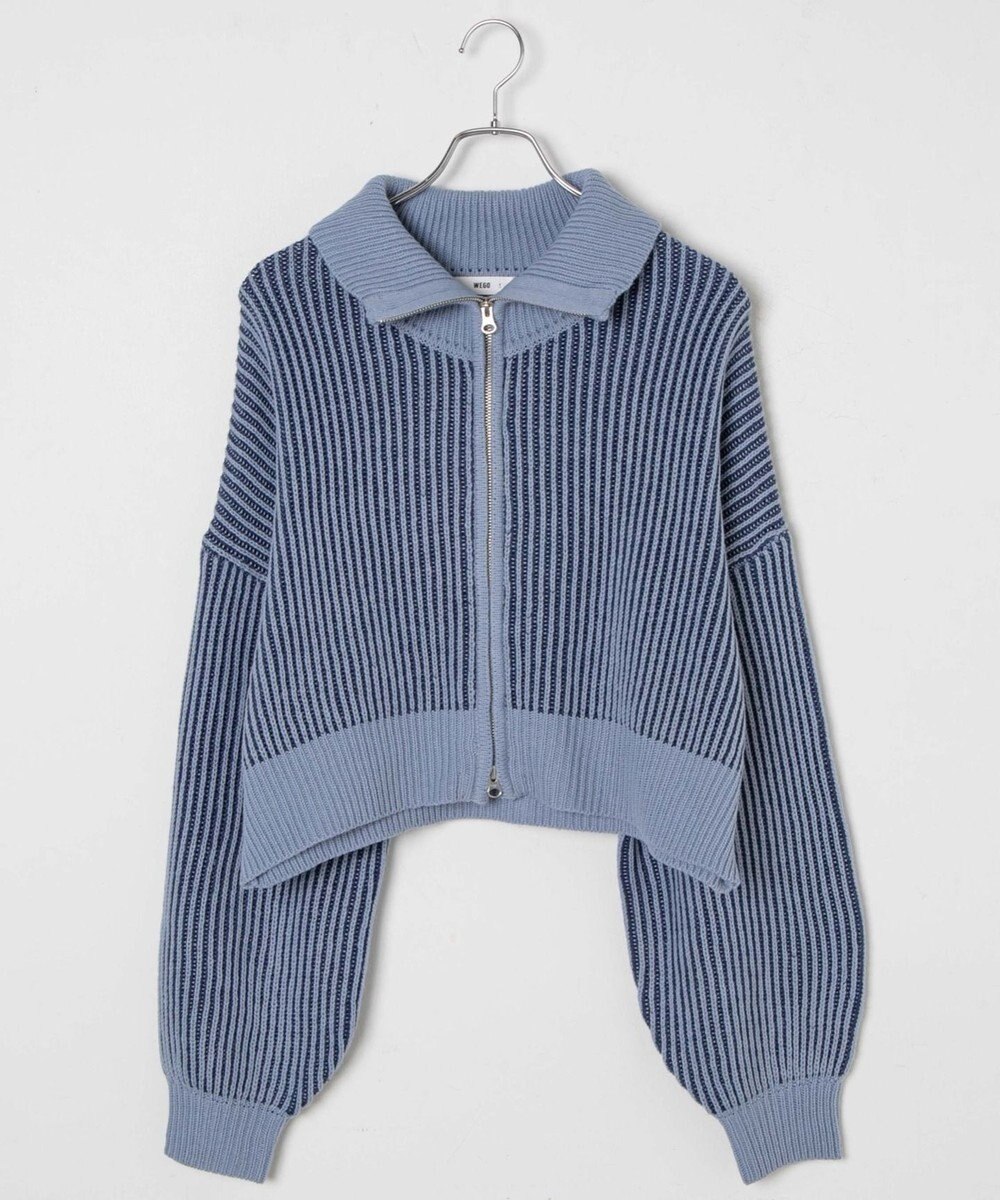 WEGO ダブルジップショートカーデ 