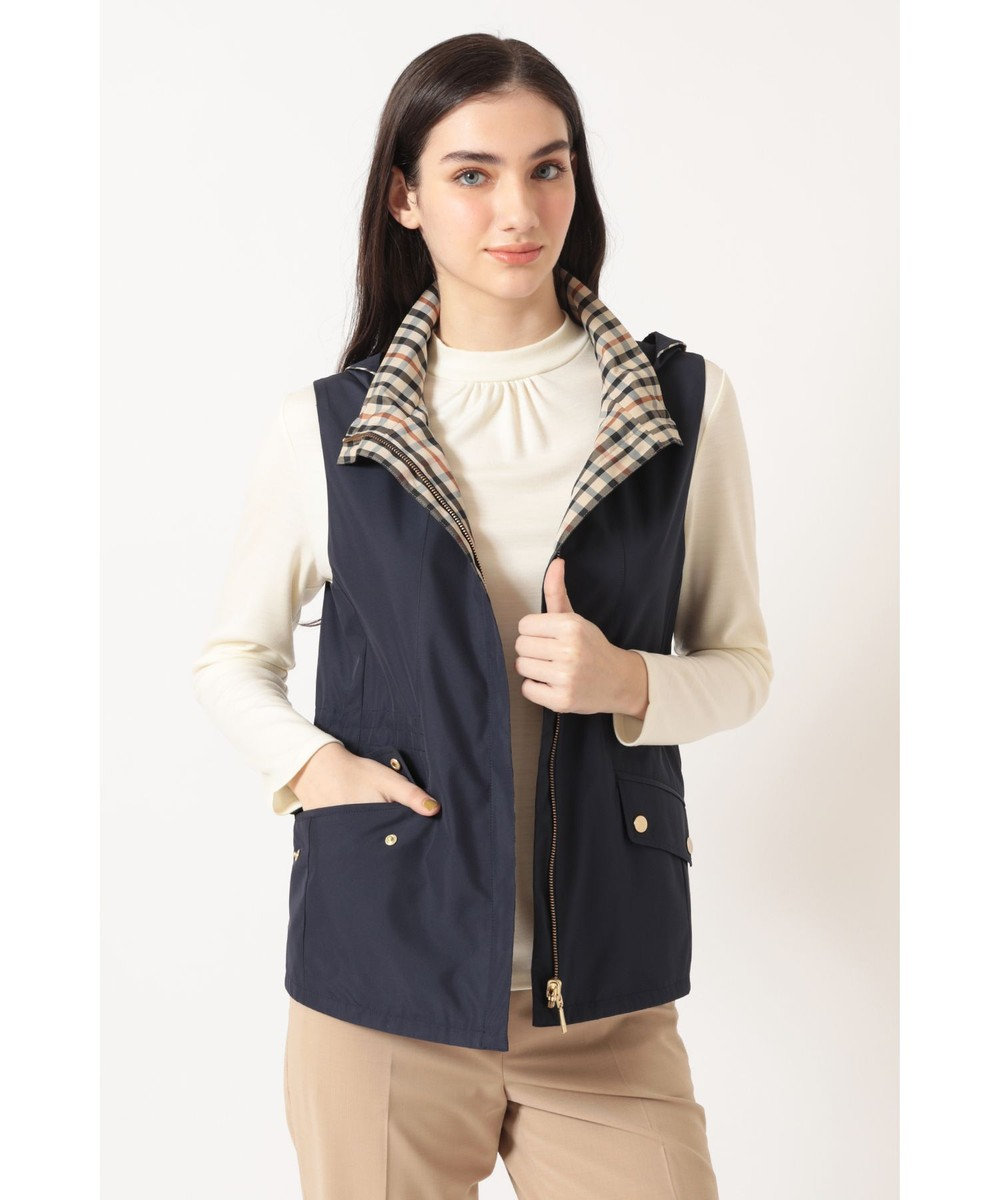 DAKS リバーシブル ハウスチェックベスト 